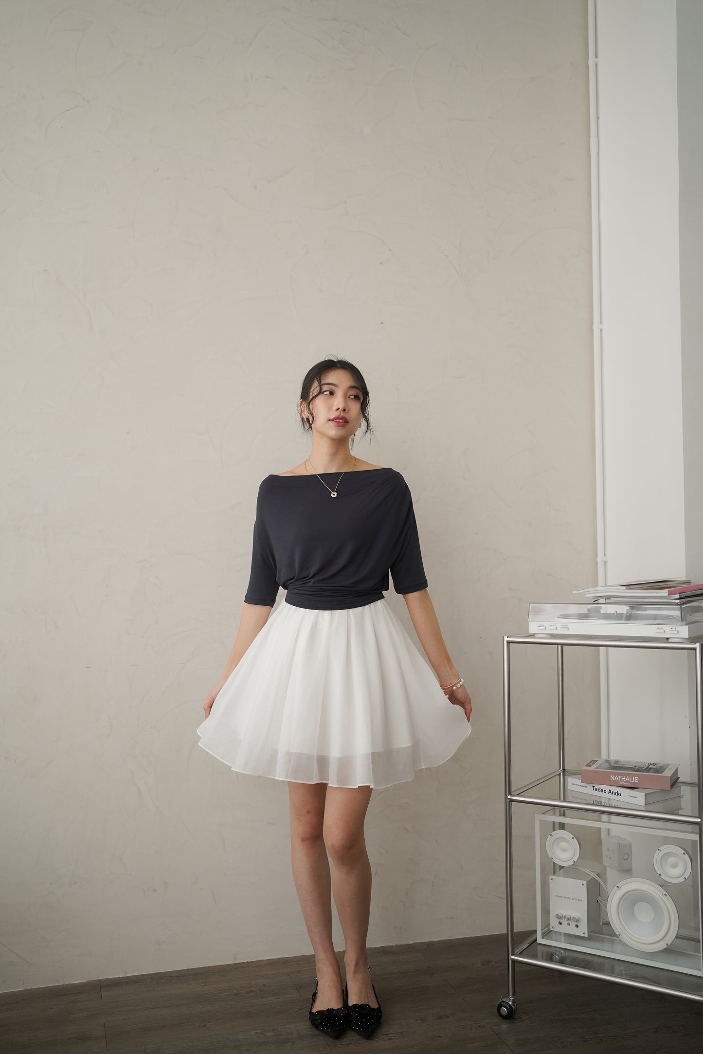 〖知性優雅〗 Lunare Drape Top & Sheer Skirt✨Best套裝 【原價$890】