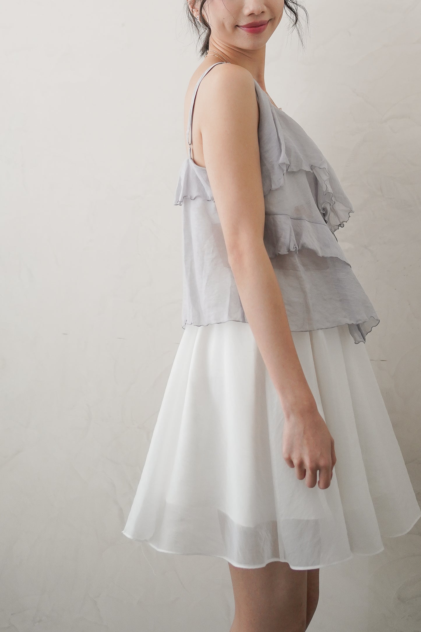 𝐀𝐮𝐭 Fleur Ruffle Cami