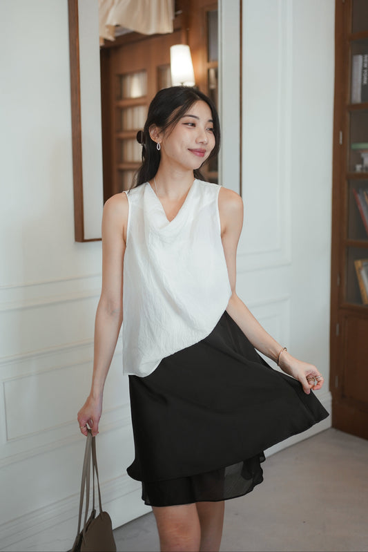 𝐒𝐞𝐩【Office Pick | 氣質中長裙 】 Double Layer Skirt