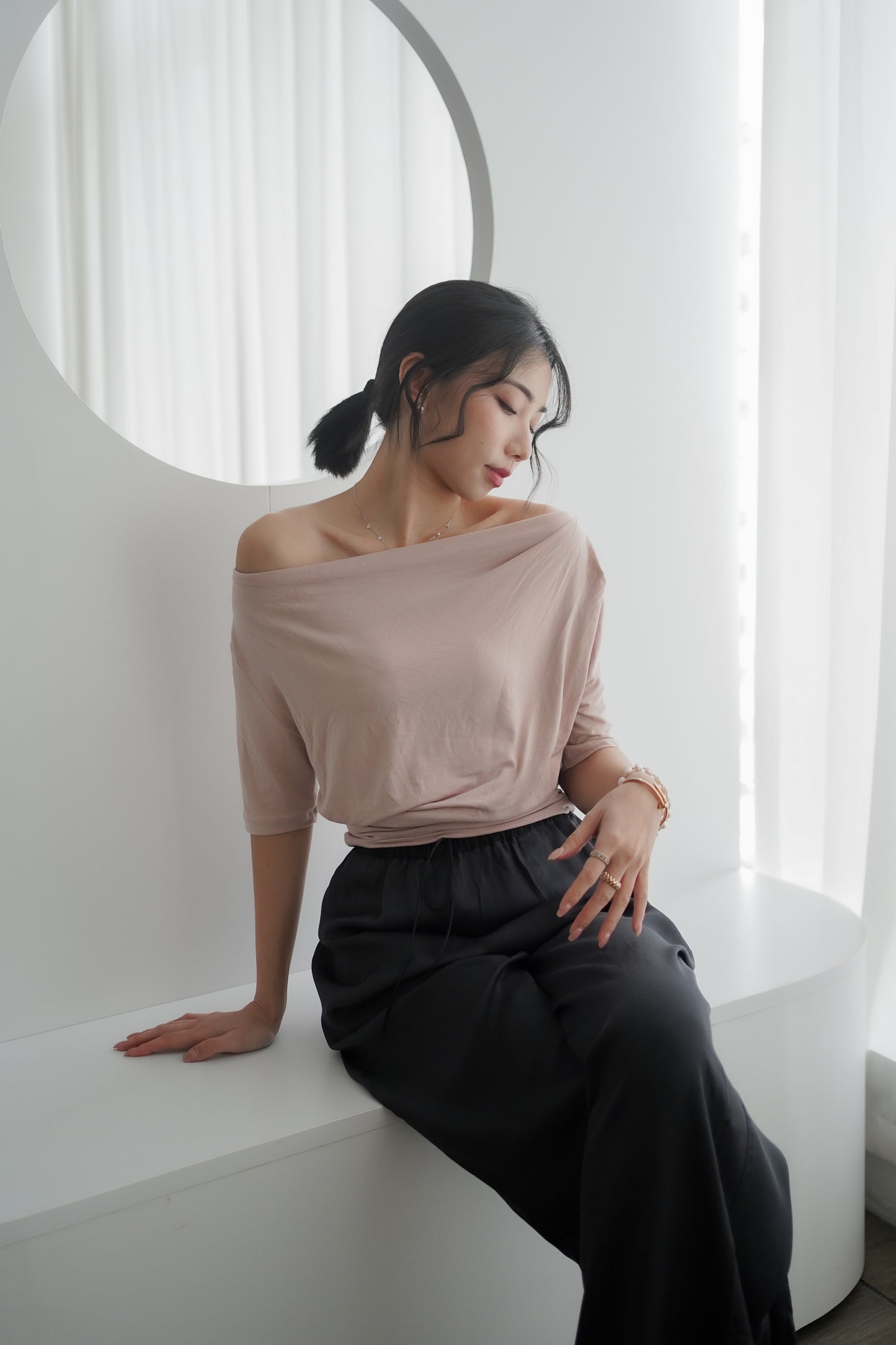 𝐀𝐮𝐭 【Kedi Made】 Lunare Drape Top