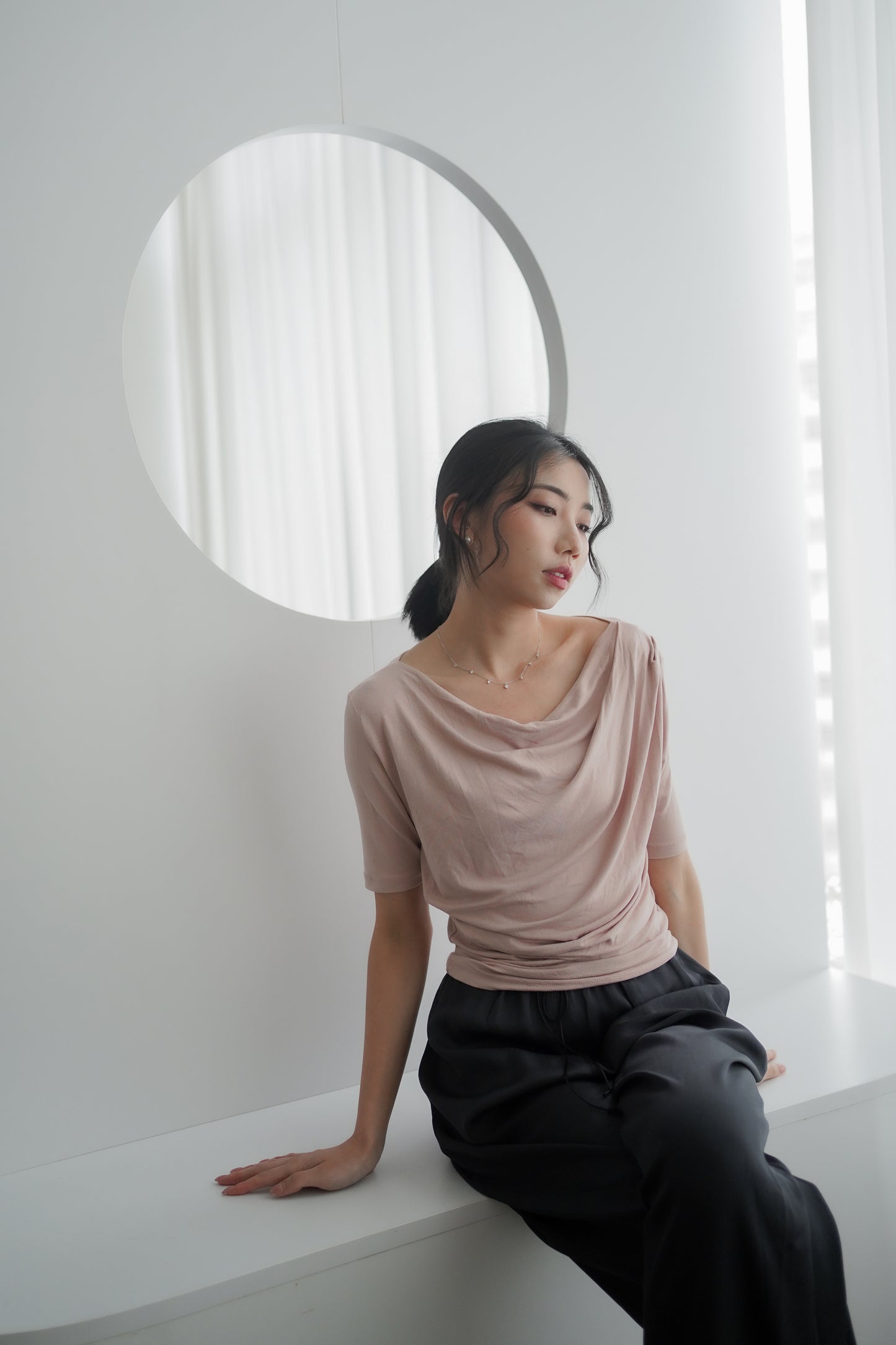 𝐀𝐮𝐭 【Kedi Made】 Lunare Drape Top