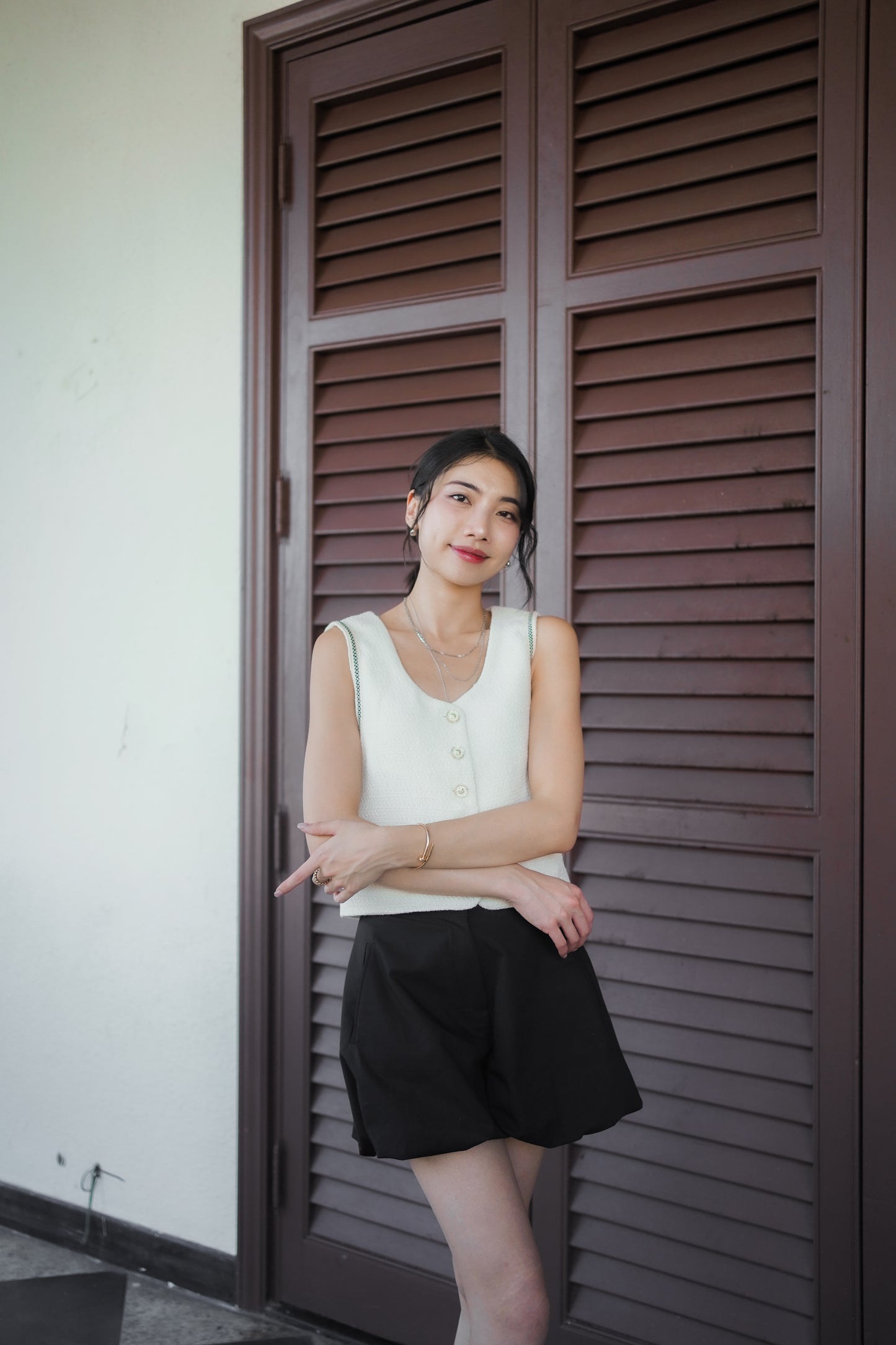 𝐀𝐮𝐭 【Kedi Made】 Jennie Tweed Vest 〖Re-edition〗ᵇᵉˢᵗ ⁱᵗᵉᵐ