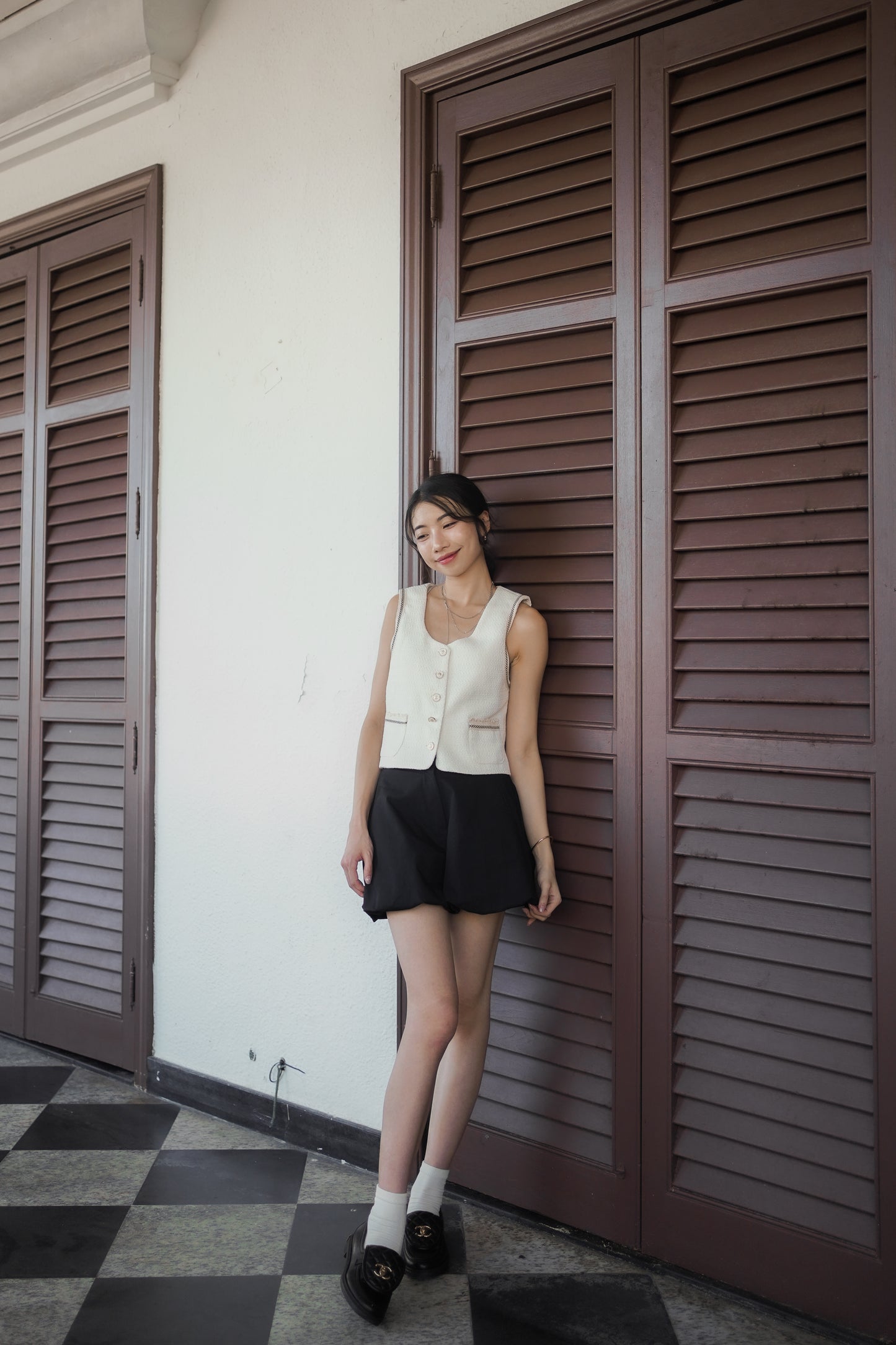 𝐀𝐮𝐭 【Kedi Made】 Jennie Tweed Vest 〖Re-edition〗ᵇᵉˢᵗ ⁱᵗᵉᵐ