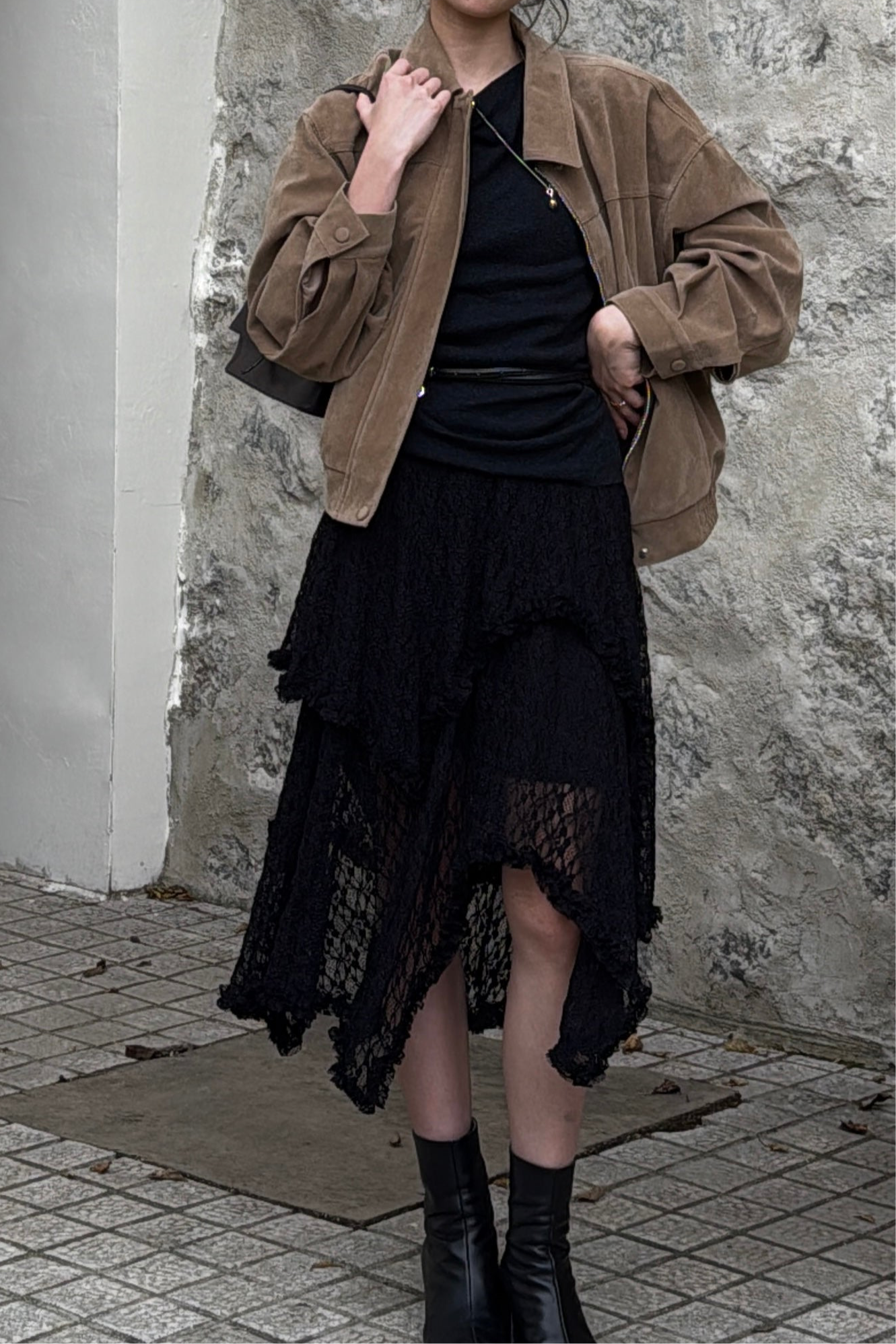 𝐒𝐞𝐩🇰🇷 Layered Lace Midi Skirt