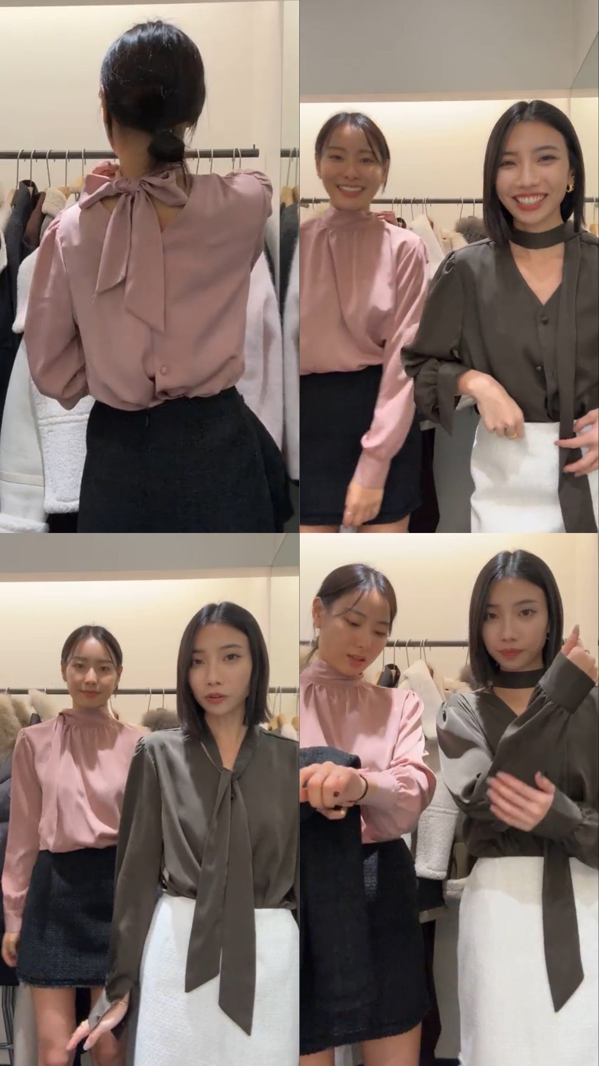 𝐅𝐚𝐥𝐥🍁 2-way Silky Blouse ✨ 𝘽𝙚𝙨𝙩