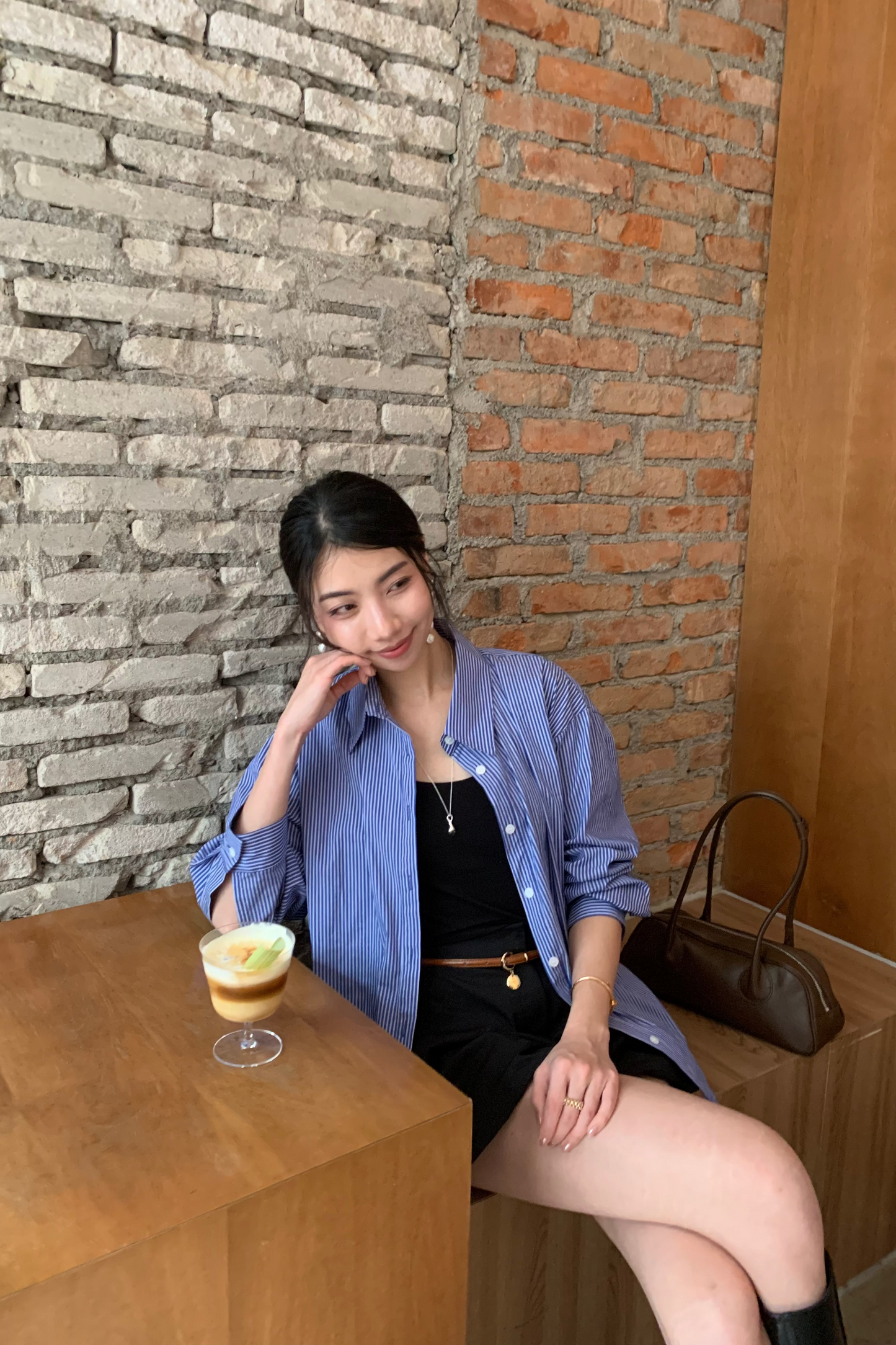 𝐒𝐞𝐩🇰🇷 Stripe Essential Shirt【免熨自然直!】