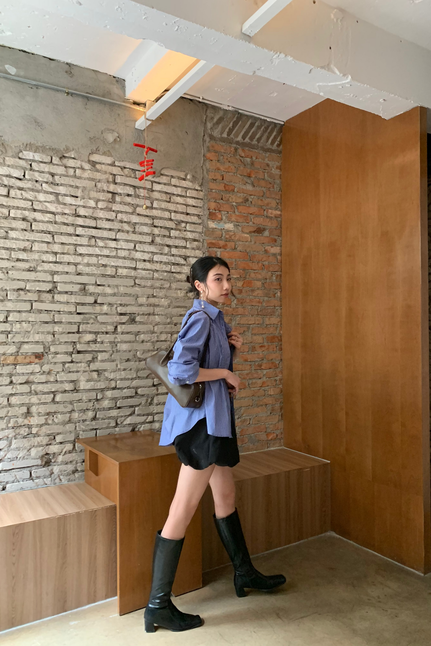 𝐒𝐞𝐩🇰🇷 Stripe Essential Shirt【免熨自然直!】