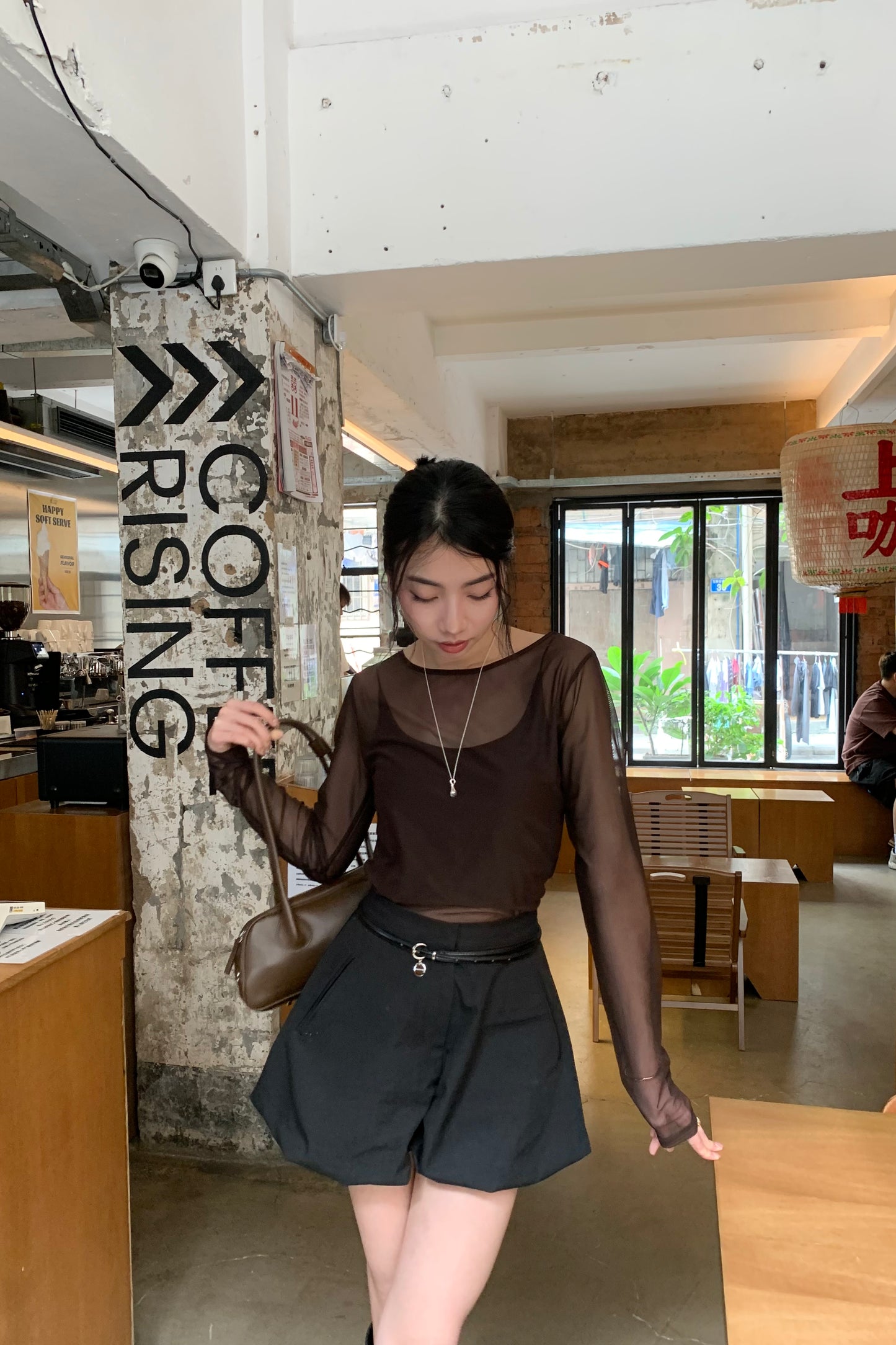 𝐒𝐞𝐩🇰🇷 Sheer Veil Shirt