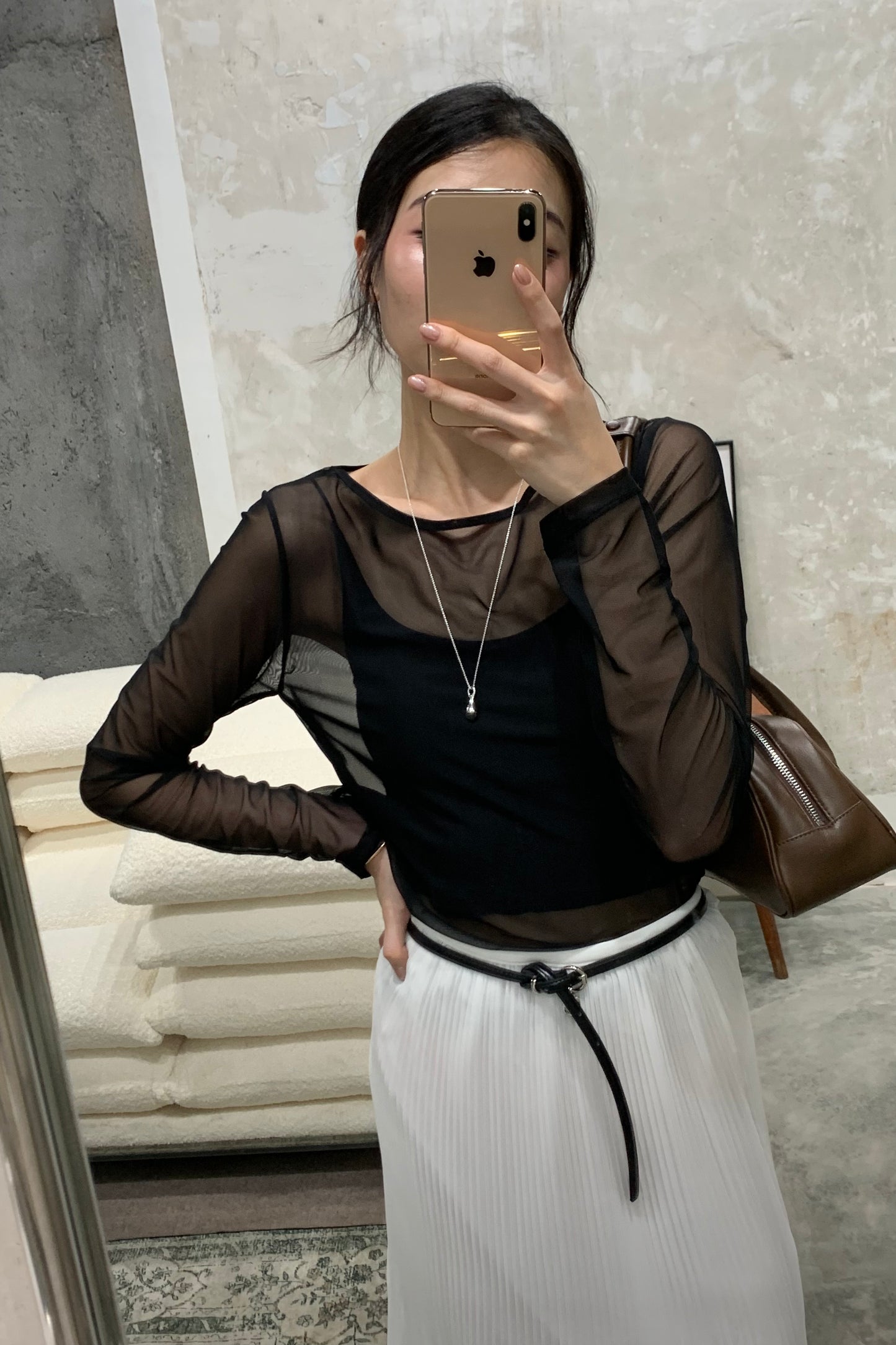 𝐒𝐞𝐩🇰🇷 Sheer Veil Shirt