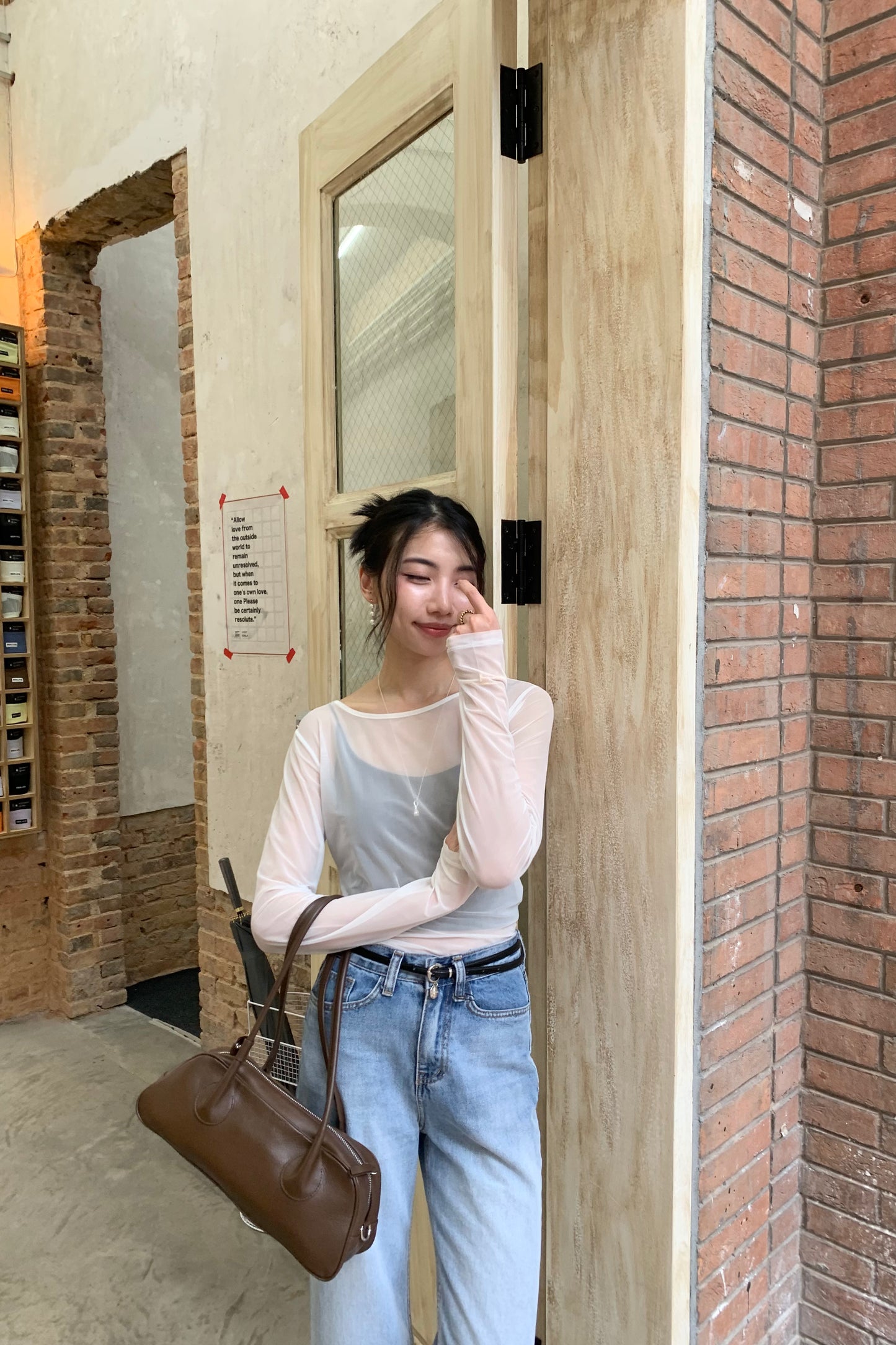 𝐒𝐞𝐩🇰🇷 Sheer Veil Shirt
