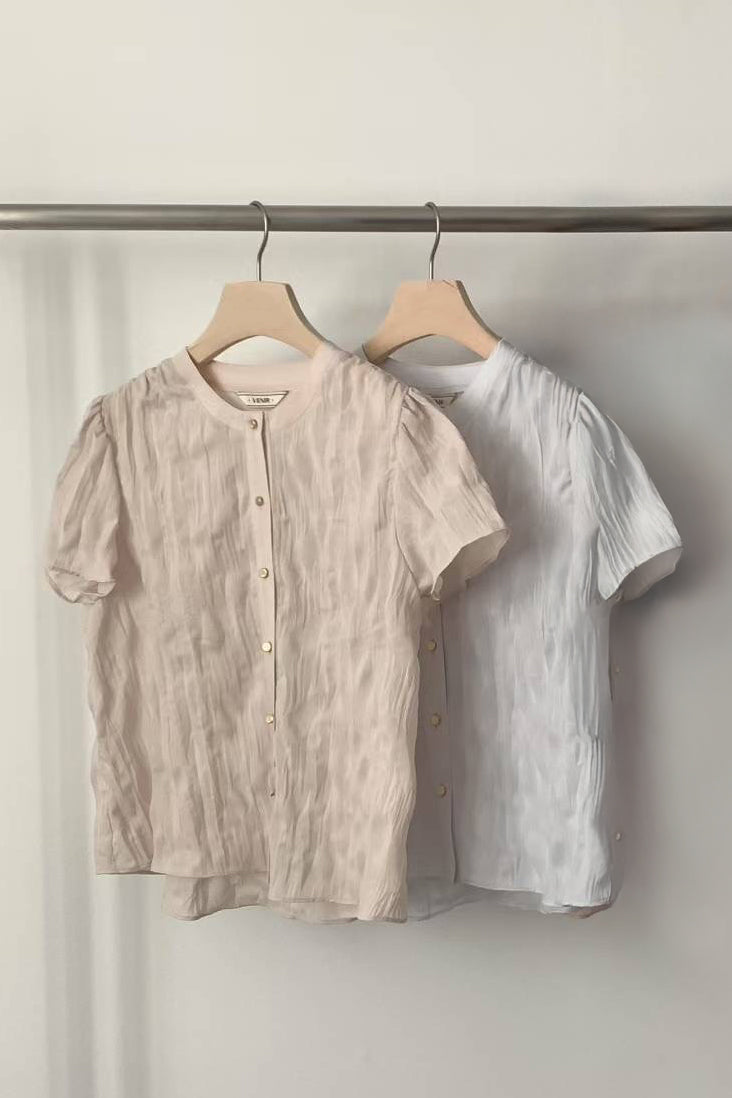 𝐉𝐮𝐥 Ripple Ruffle Blouse 〖Re-Edition〗