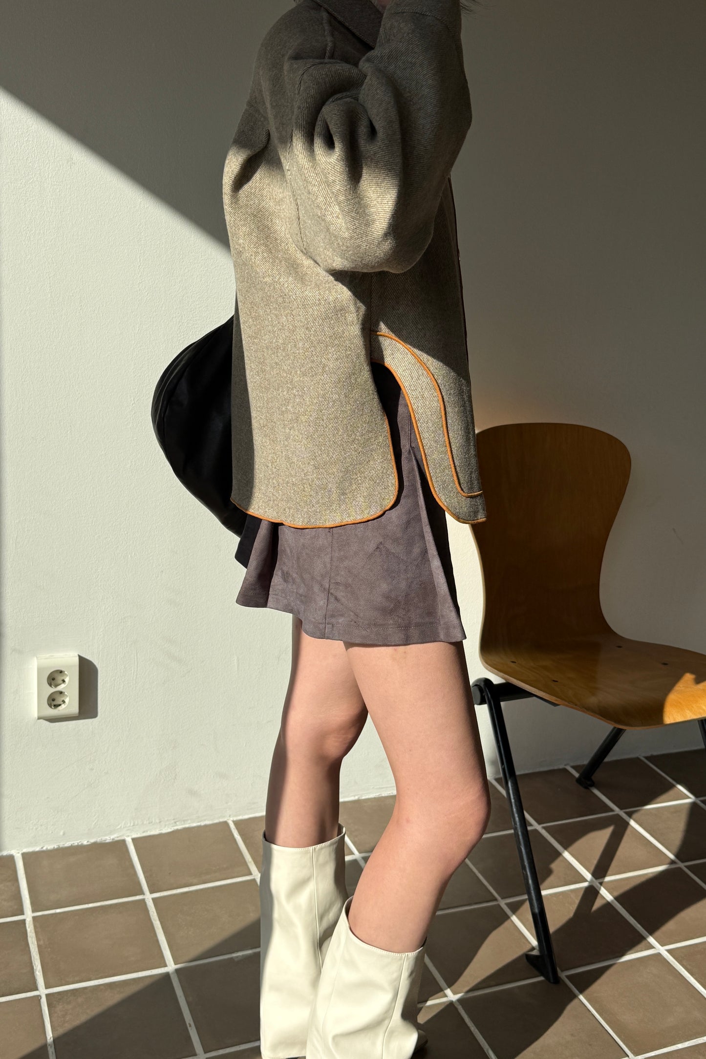 𝐍𝐨𝐯🇰🇷 Outline Piped Coat