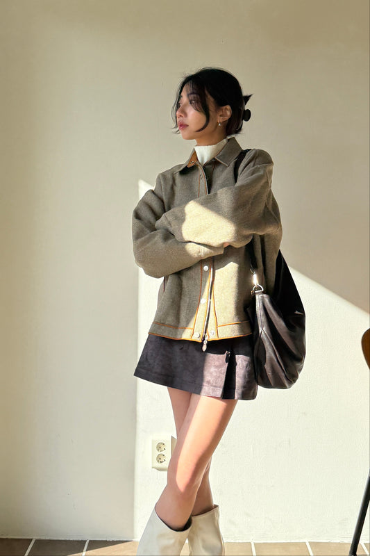 𝐍𝐨𝐯🇰🇷 Outline Piped Coat
