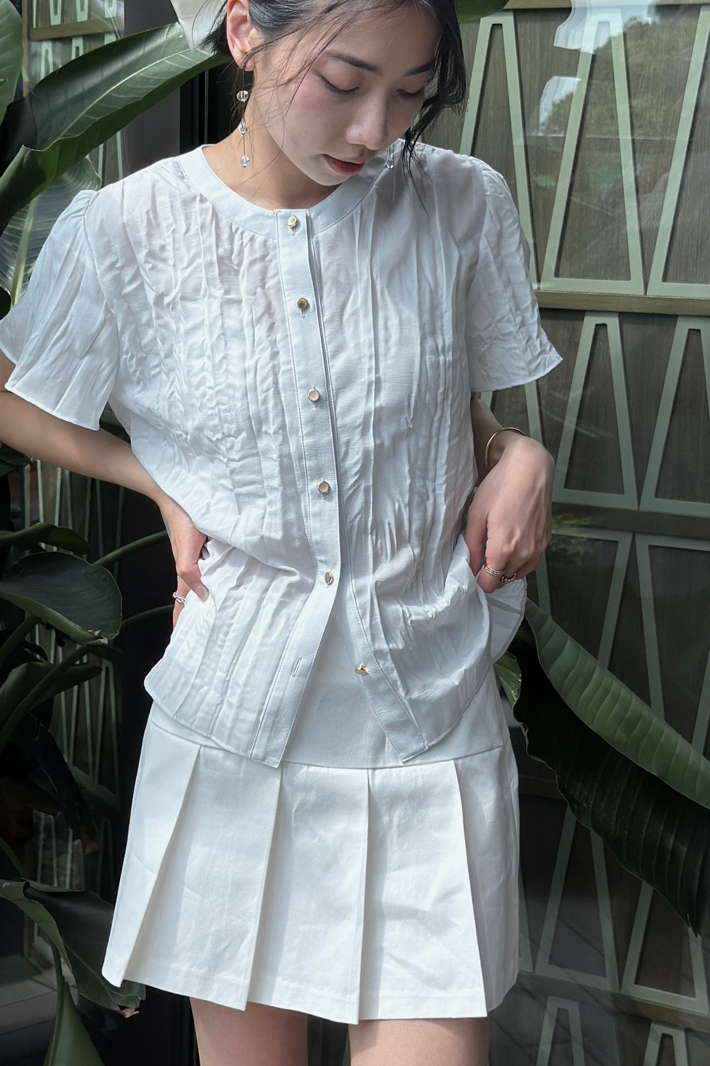 𝐉𝐮𝐥 Ripple Ruffle Blouse 〖Re-Edition〗