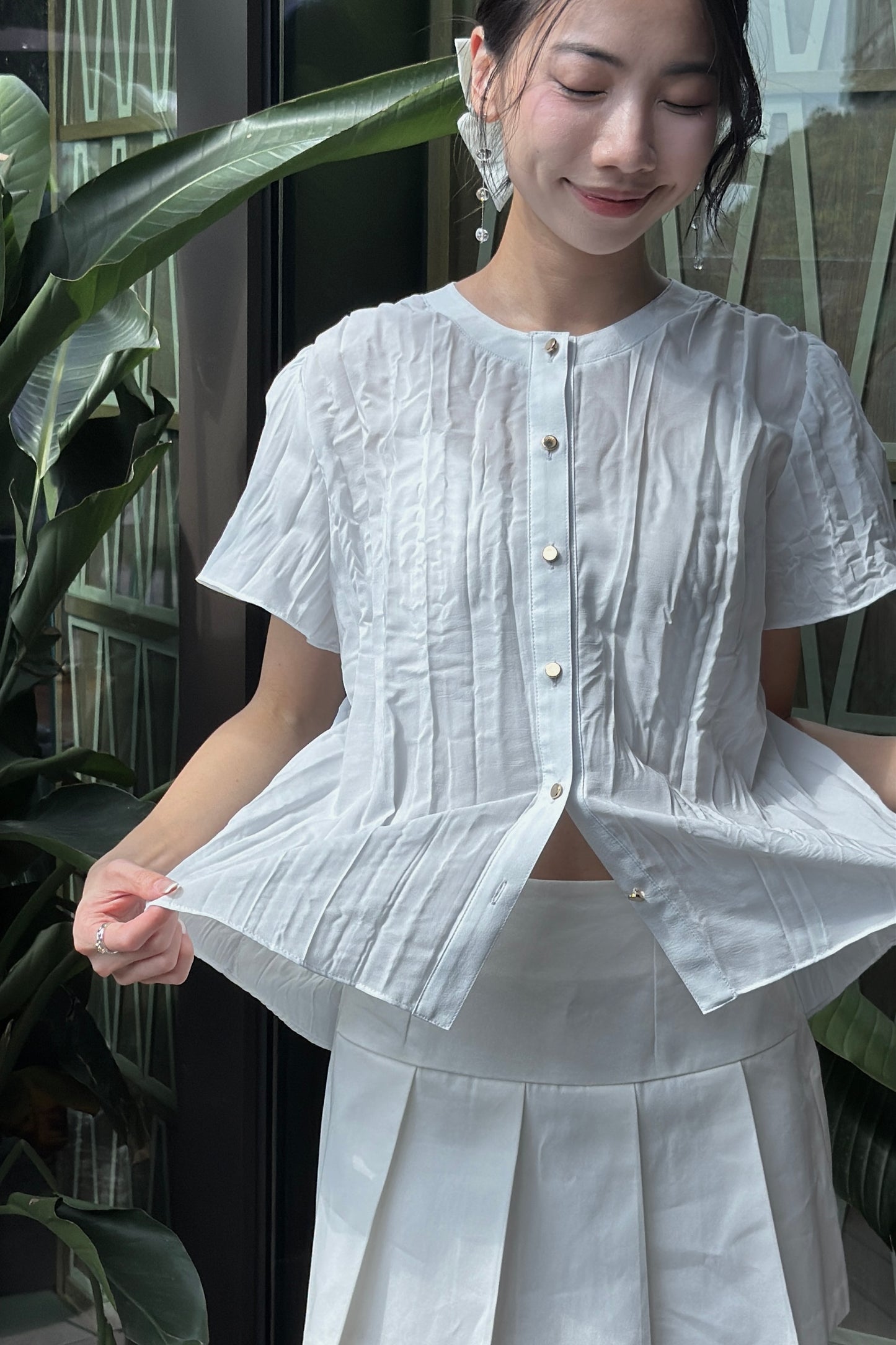 𝐉𝐮𝐥 Ripple Ruffle Blouse 〖Re-Edition〗