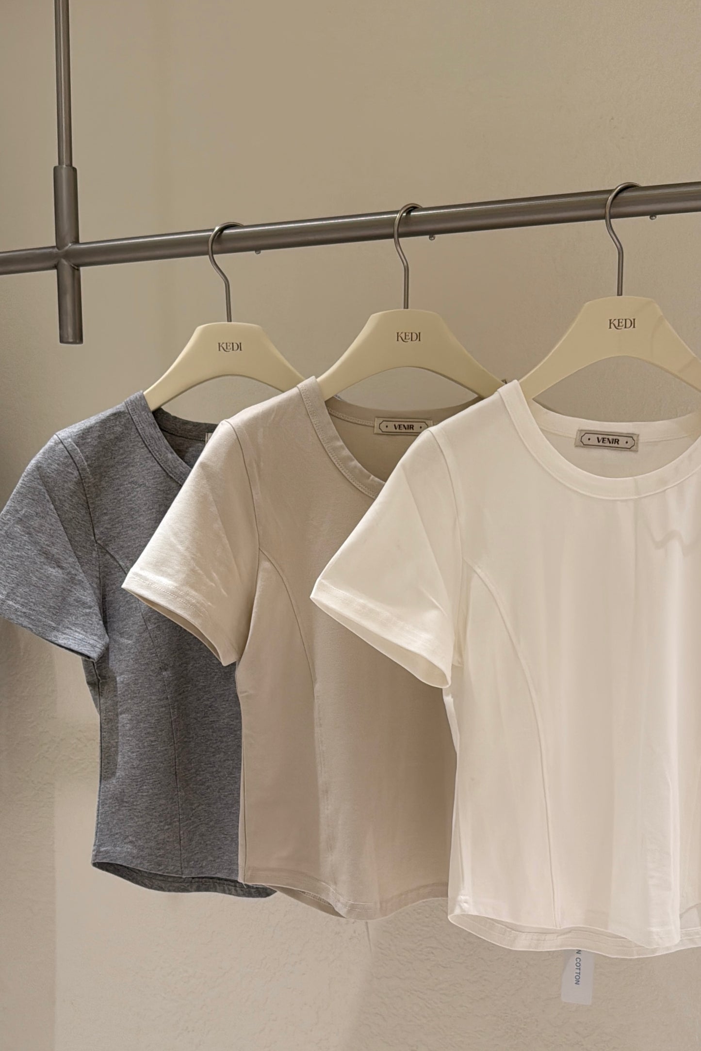 𝐀𝐮𝐭 Curve Fit Contour Tee 【Cotton95】