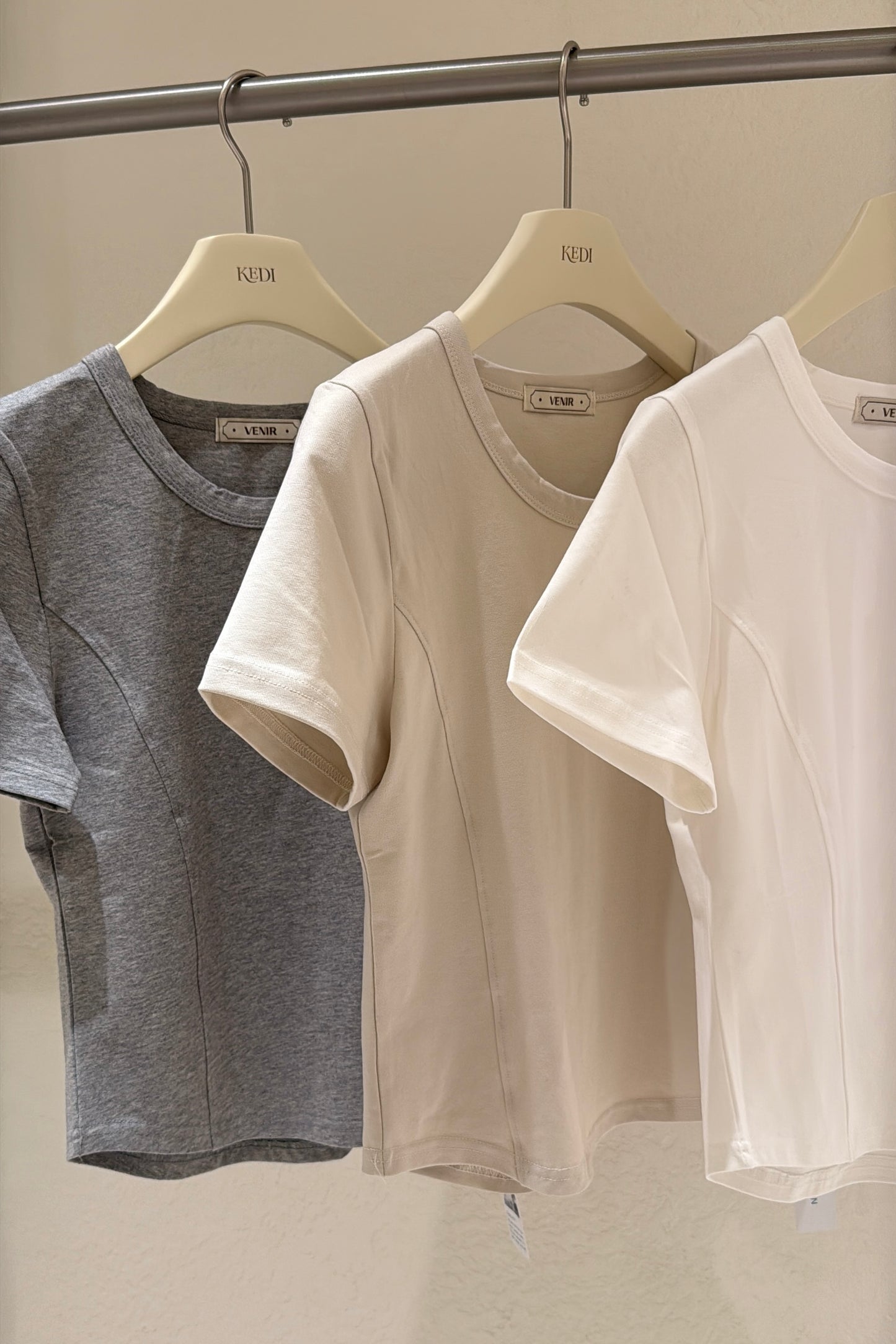 𝐀𝐮𝐭 Curve Fit Contour Tee 【Cotton95】