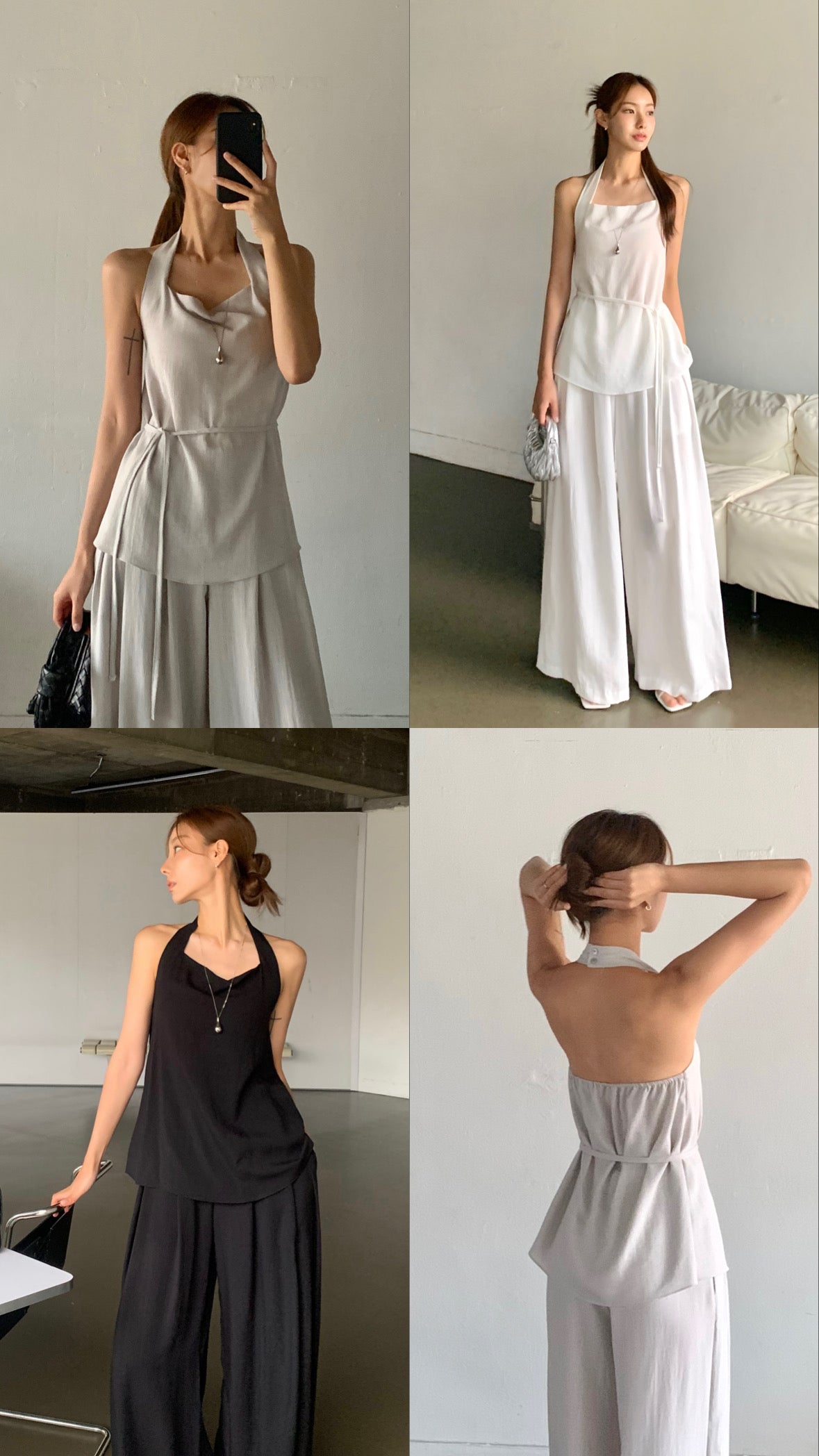 ᴊᴜʟ ꜱᴀʟᴇ ✨ Square Neck Linen Halter Neck
