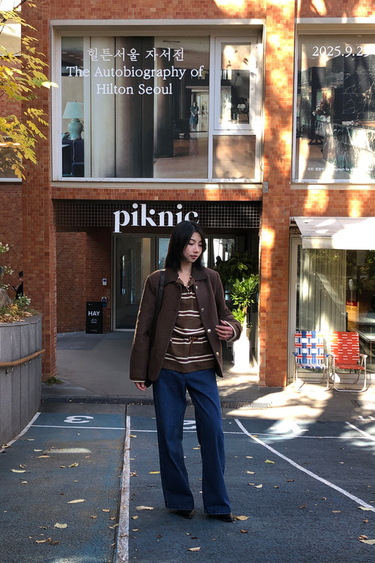 𝐍𝐨𝐯🇰🇷Deep Indigo Wide Denim