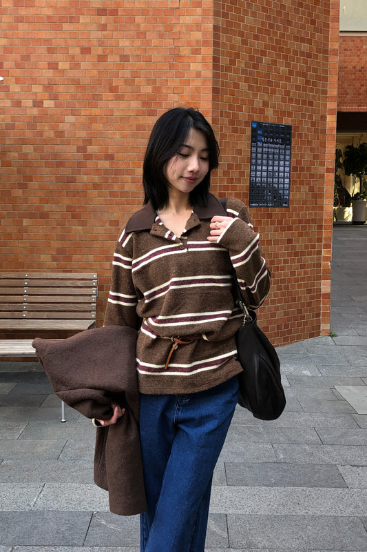 𝐍𝐨𝐯🇰🇷 Soft Wool Blend Polo Knit