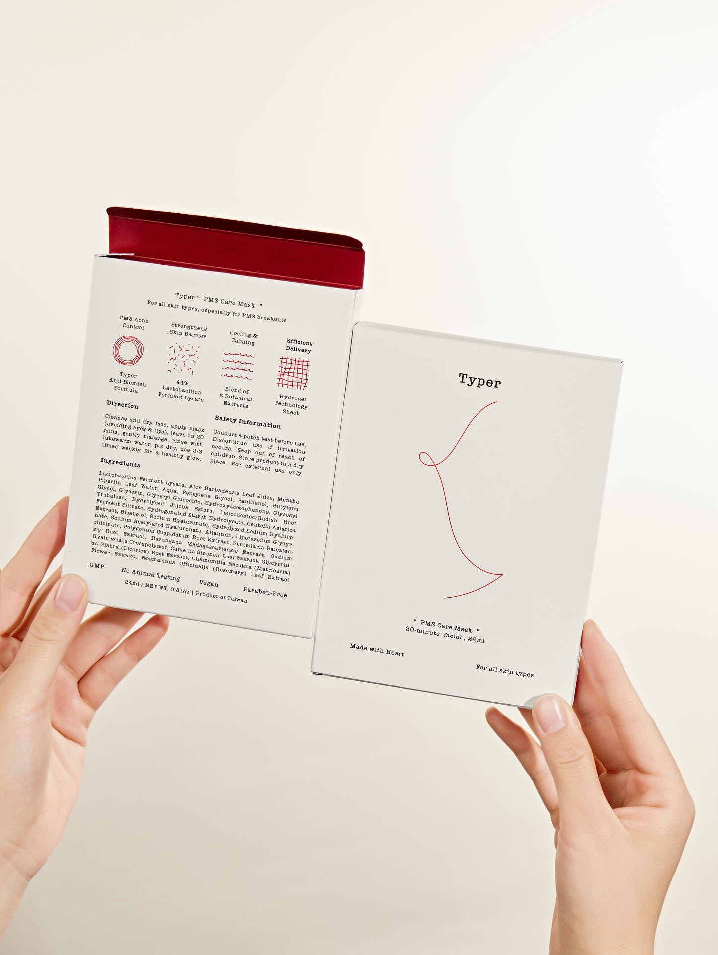 【Typer】 PMS Care Mask 1box/4pcs