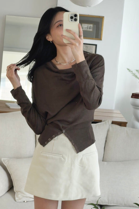 KR 𝐒𝐞𝐩【秋冬必入】Soft Leather Mini Skort