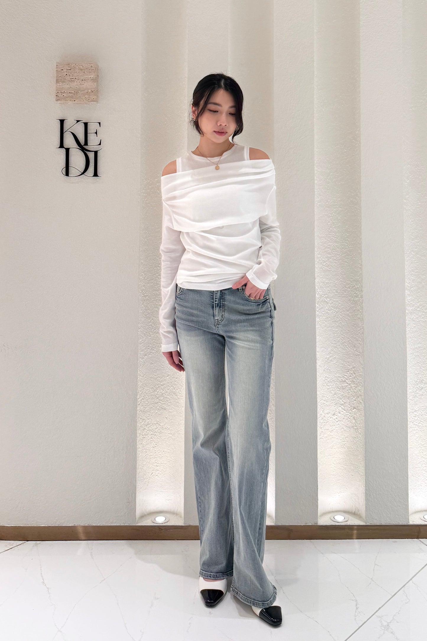 𝐌𝐚𝐫🇰🇷 Slim-cut Flare Denim