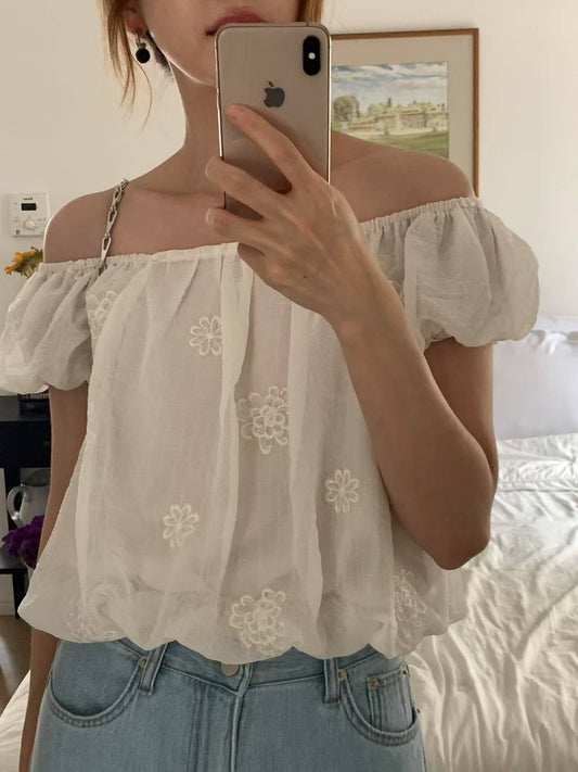 𝐉𝐮𝐥 Bloom Puff Top ᵇᵉˢᵗ ⁱᵗᵉᵐ