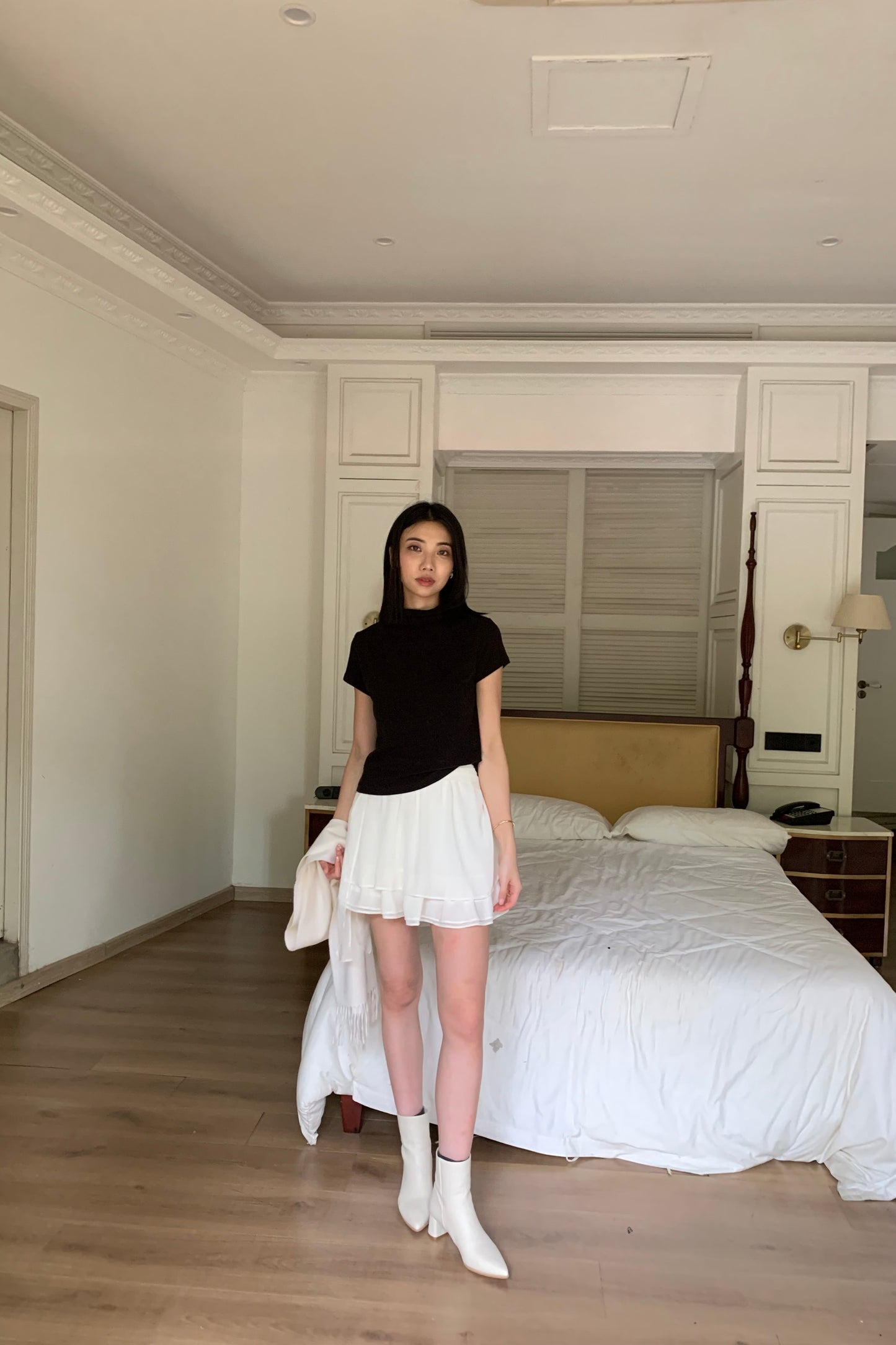 𝙎𝙖𝙡𝙚 Angora Half Tee【直角肩修身！打底必備】