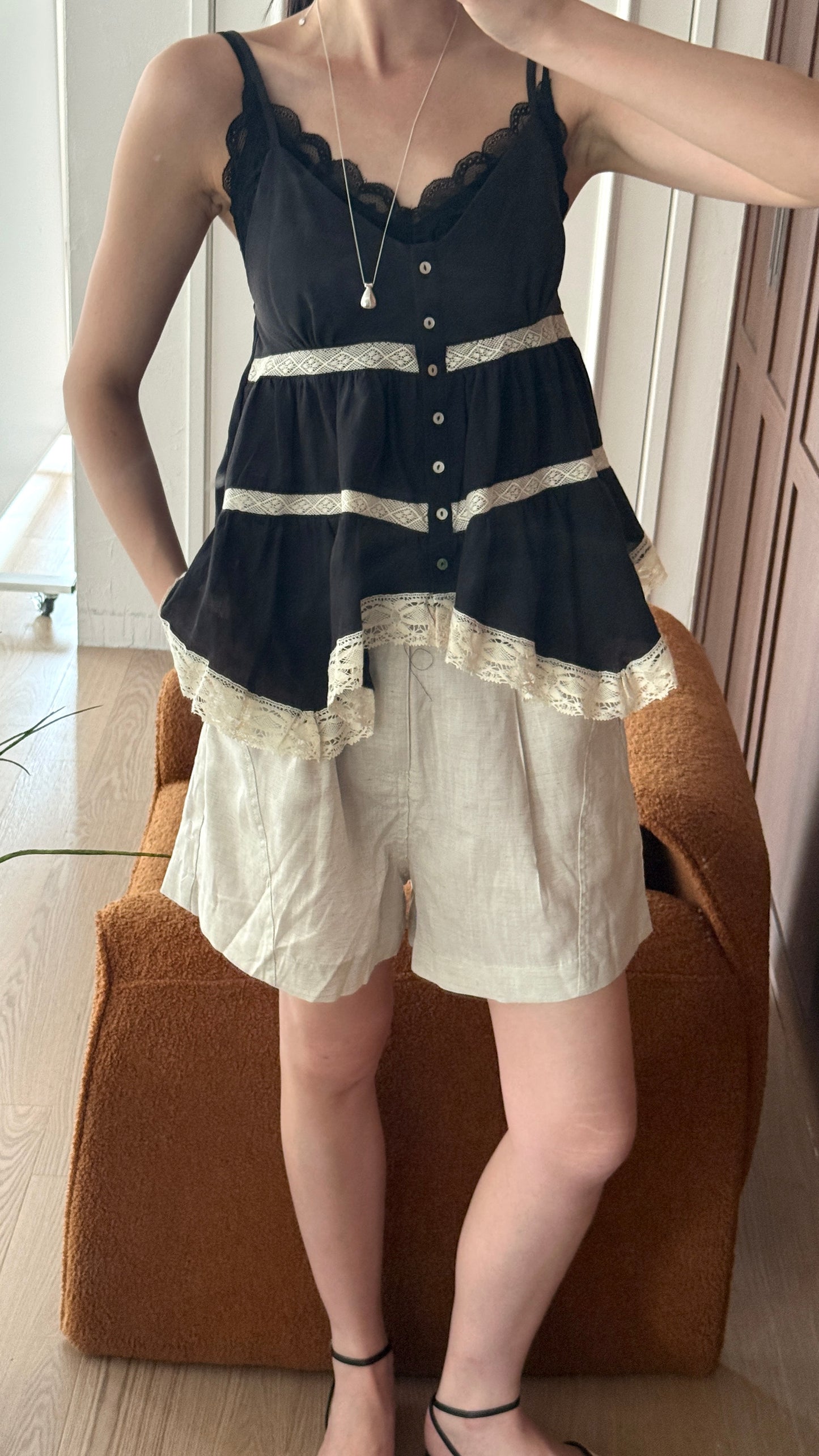 ᴊᴜʟ ꜱᴀʟᴇ ✨ Bohemian Line Shorts with belt