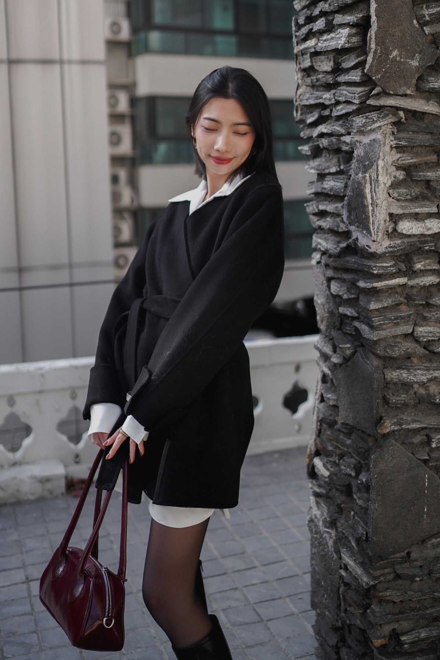 Silky Shirt Dress