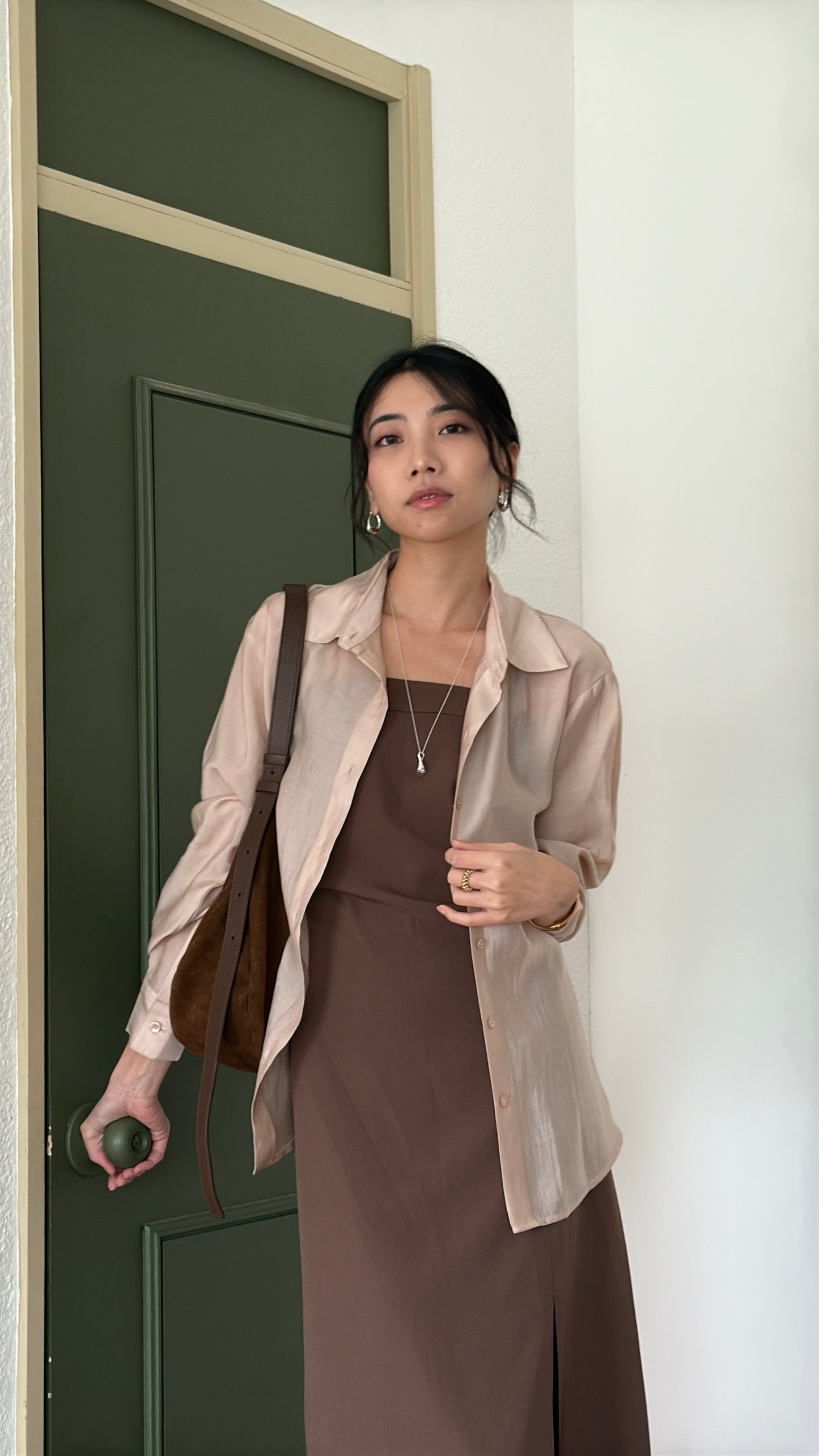 𝐒𝐞𝐩🇰🇷 Tencil Duo Layer Shirt Set