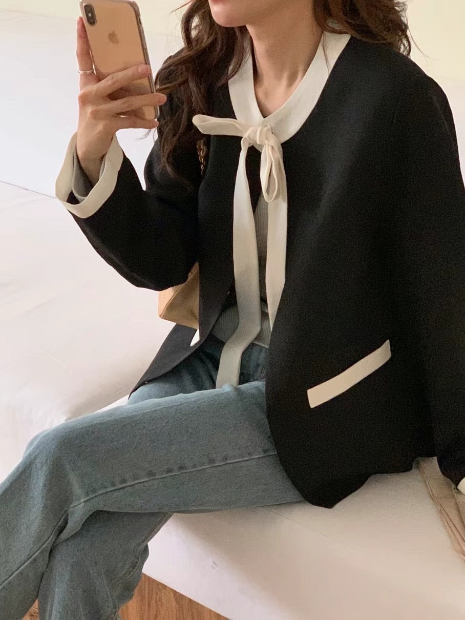 𝐌𝐚𝐫 Ribbon Monotone Jacket