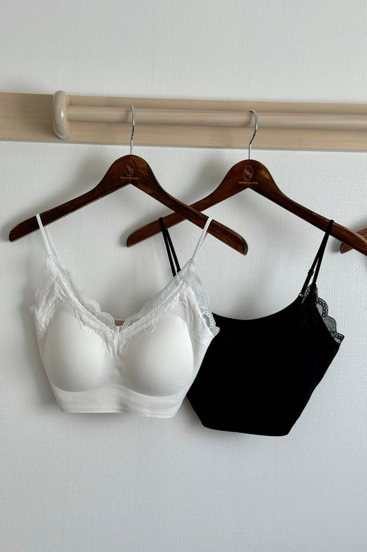 ᴊᴜʟ ꜱᴀʟᴇ ✨ V-Neck Lace Crop Bra Top