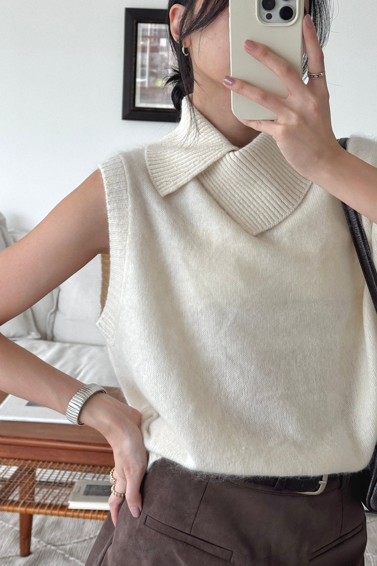 KR 𝐒𝐞𝐩【轉季百搭款】Soft Collar Knit Vest