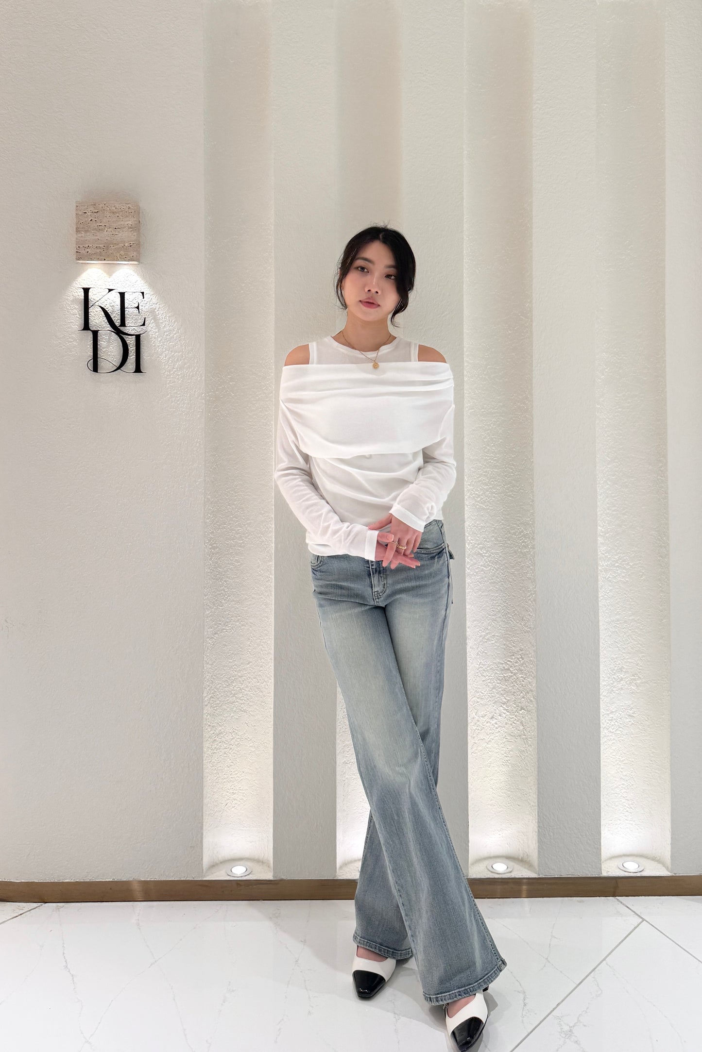 𝐌𝐚𝐫🇰🇷 Slim-cut Flare Denim