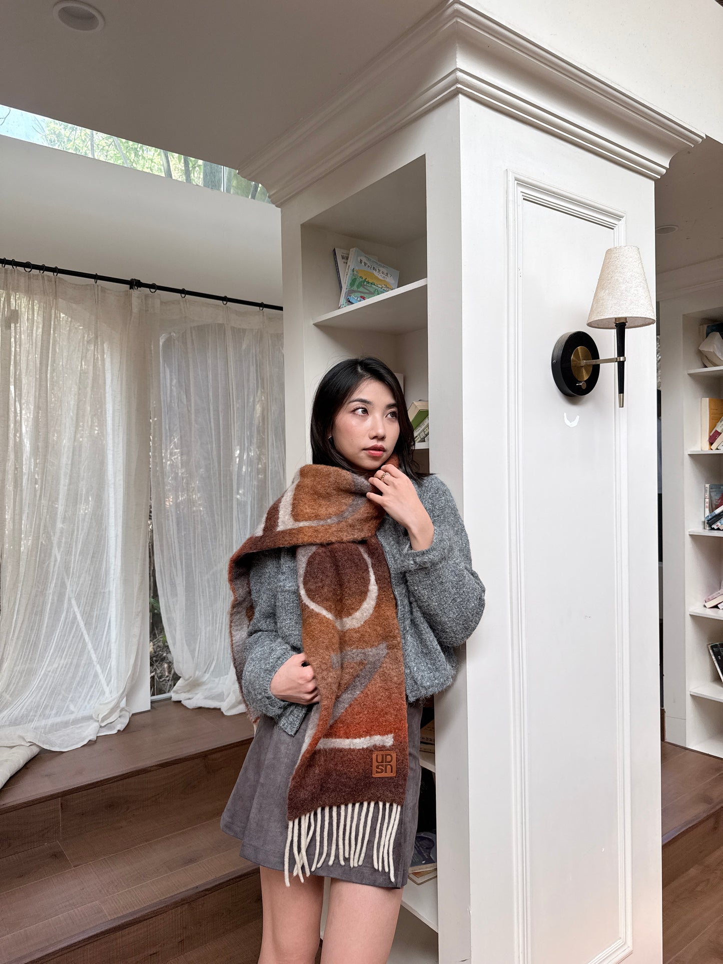 𝐃𝐞𝐜 Gradient Duo Wool Muffler ᵇᵉˢᵗ ⁱᵗᵉᵐ