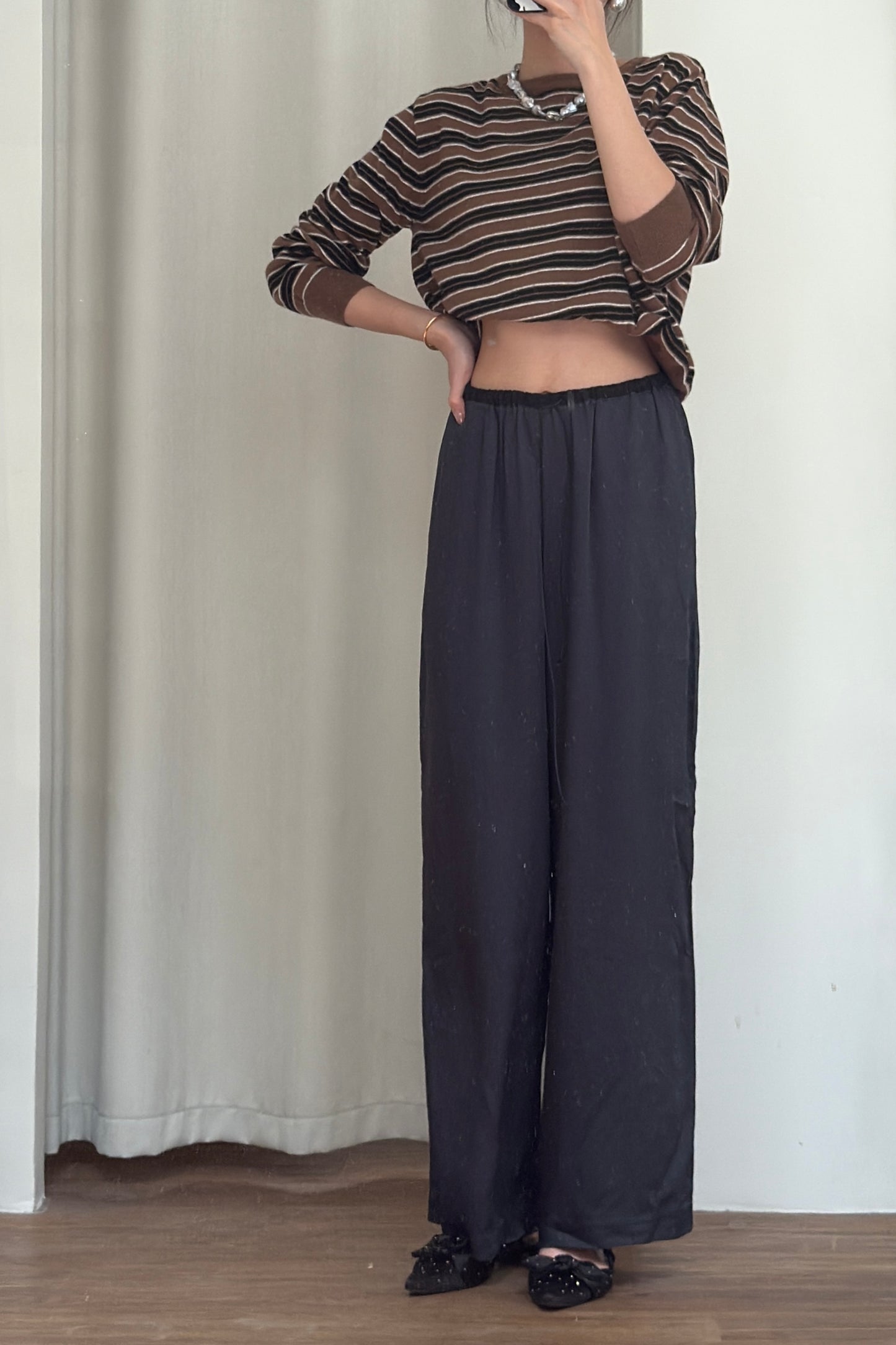 𝐀𝐮𝐭【Kedi Made】Flow Pants Petite+ 〖99cm〗