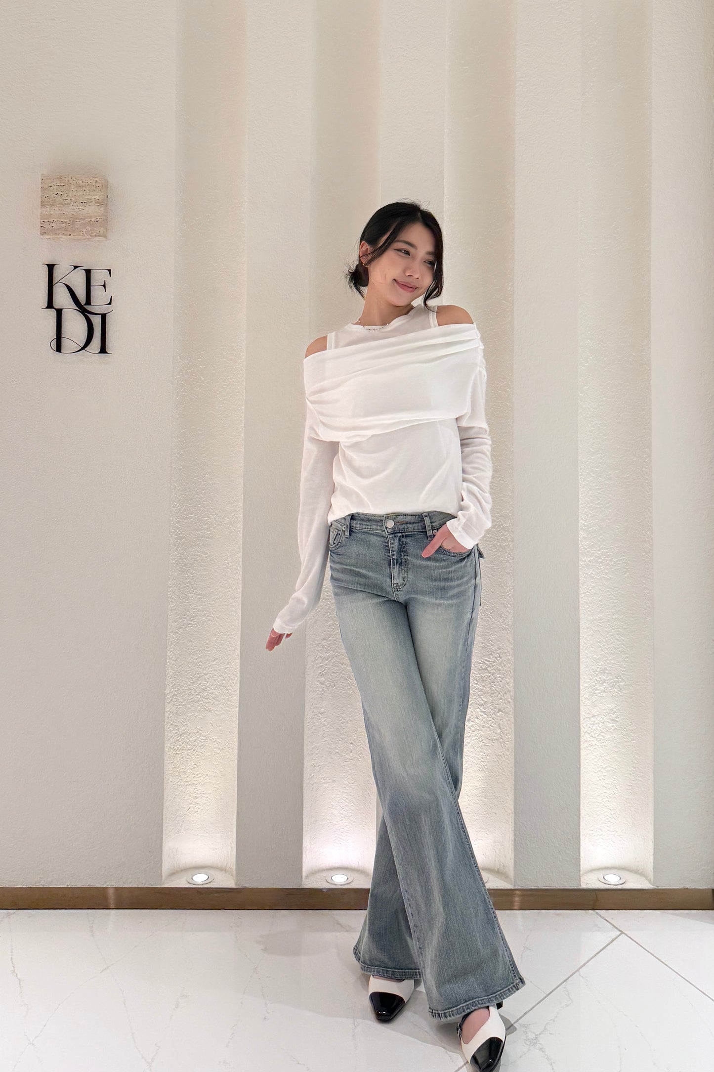 𝐌𝐚𝐫🇰🇷 Slim-cut Flare Denim