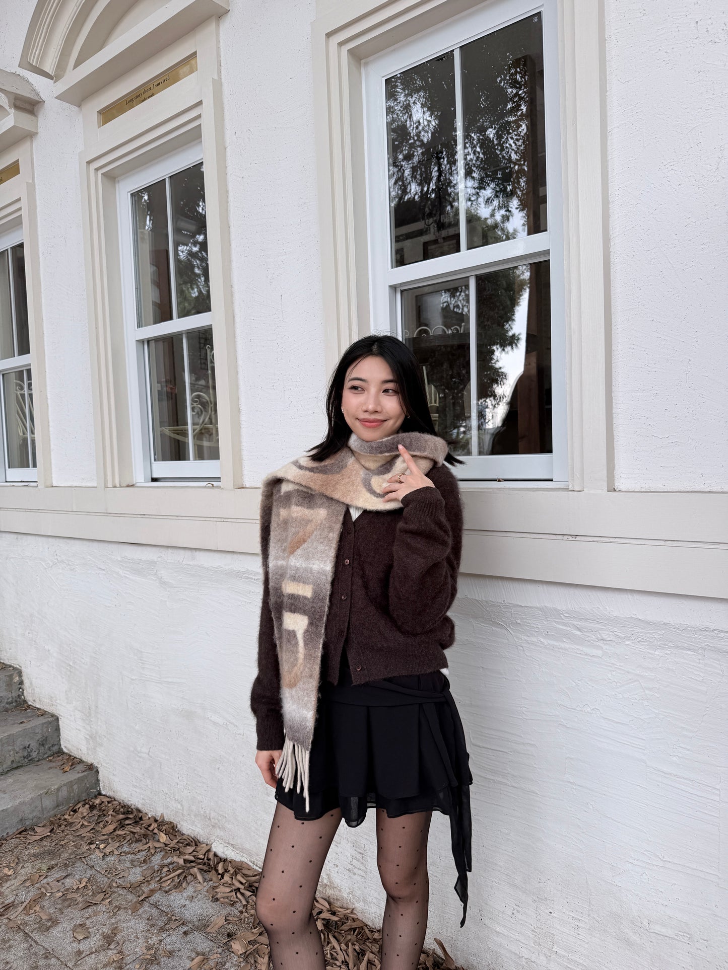 𝐃𝐞𝐜 Gradient Duo Wool Muffler ᵇᵉˢᵗ ⁱᵗᵉᵐ