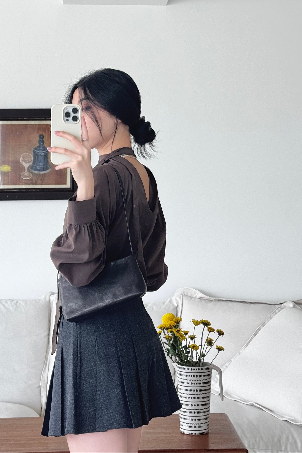 KR 𝐒𝐞𝐩【Office Basics】Two Ways Scarf Blouse
