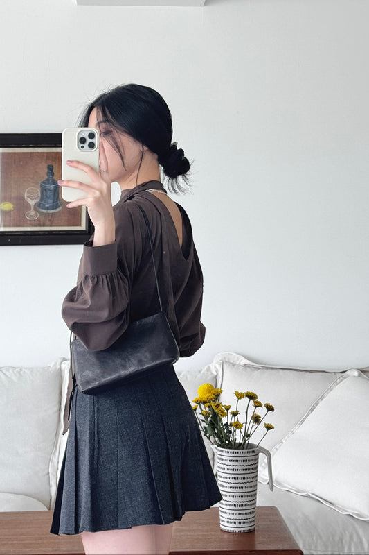 KR 𝐒𝐞𝐩【Office Basics】Two Ways Tencel Scarf Blouse