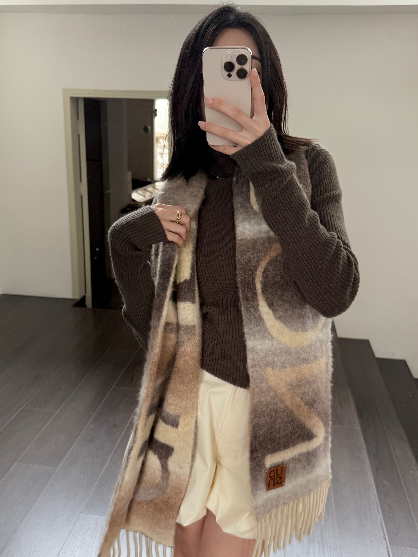 𝐃𝐞𝐜 Gradient Duo Wool Muffler ᵇᵉˢᵗ ⁱᵗᵉᵐ