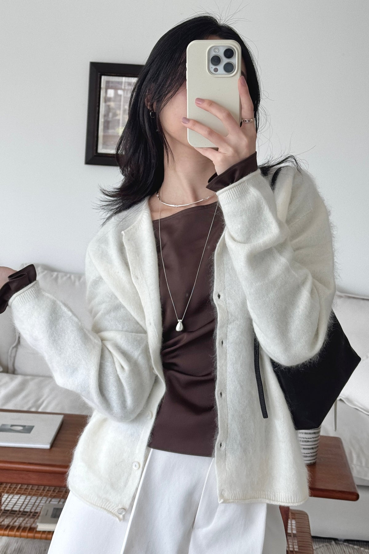 KR 𝐒𝐞𝐩【Season's Premium Pick】Soft Halo Cashmere Cardigan