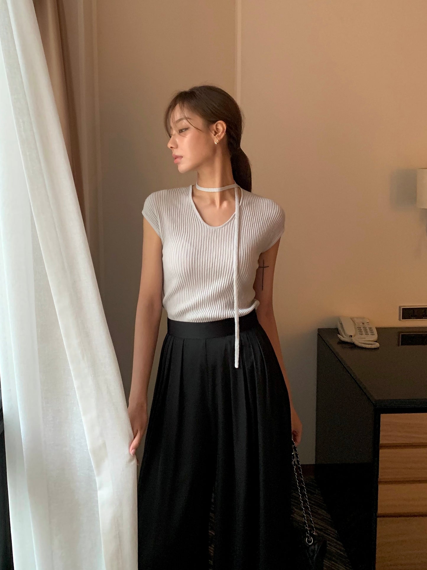 𝐌𝐚𝐲 Ribbed Short Sleeves