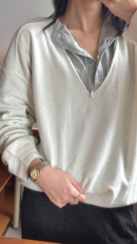 KR 𝐒𝐞𝐩【Cotton100】Off-Duty Henley