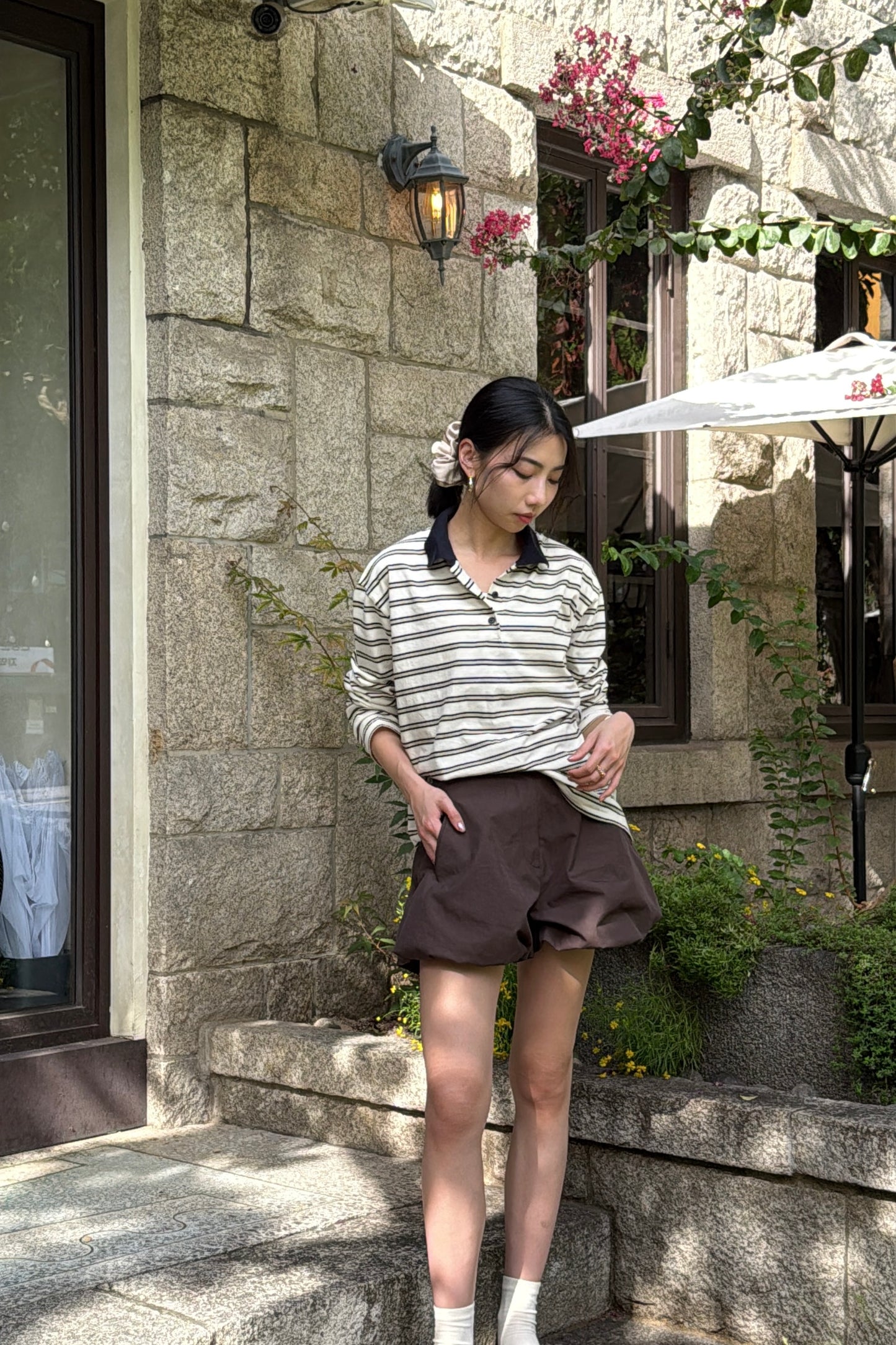 𝐒𝐞𝐩🇰🇷 Cambridge Stripes Cotton Polo