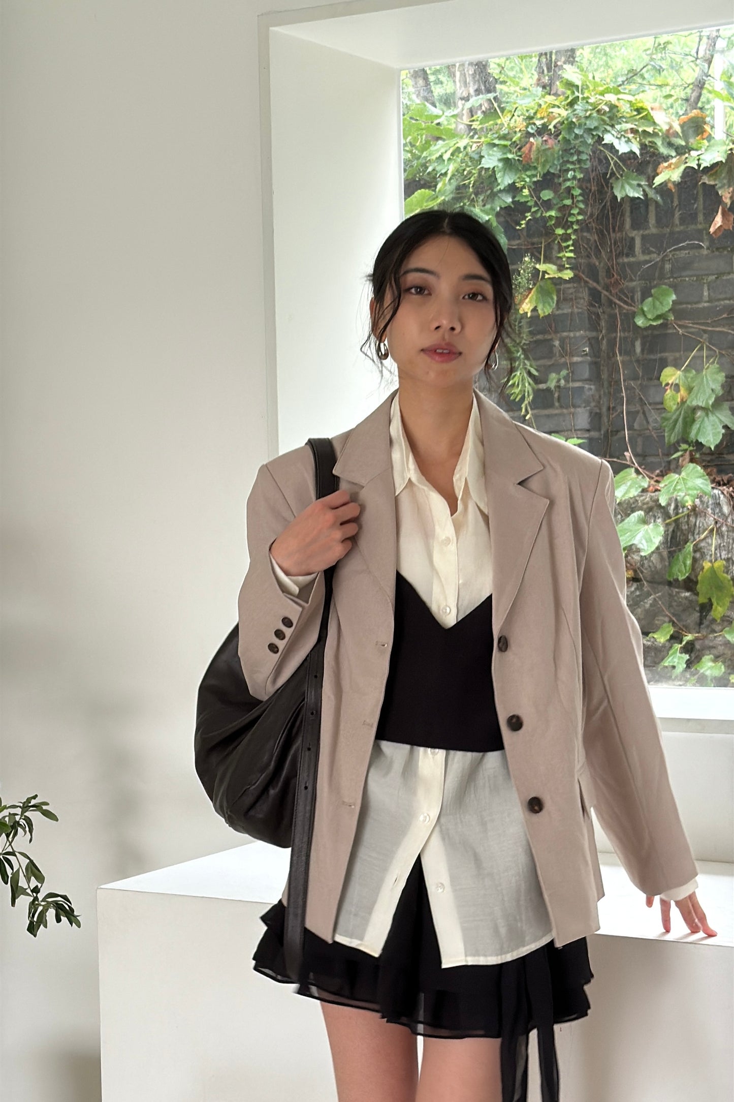 𝐒𝐞𝐩🇰🇷 Taupe City Blazer