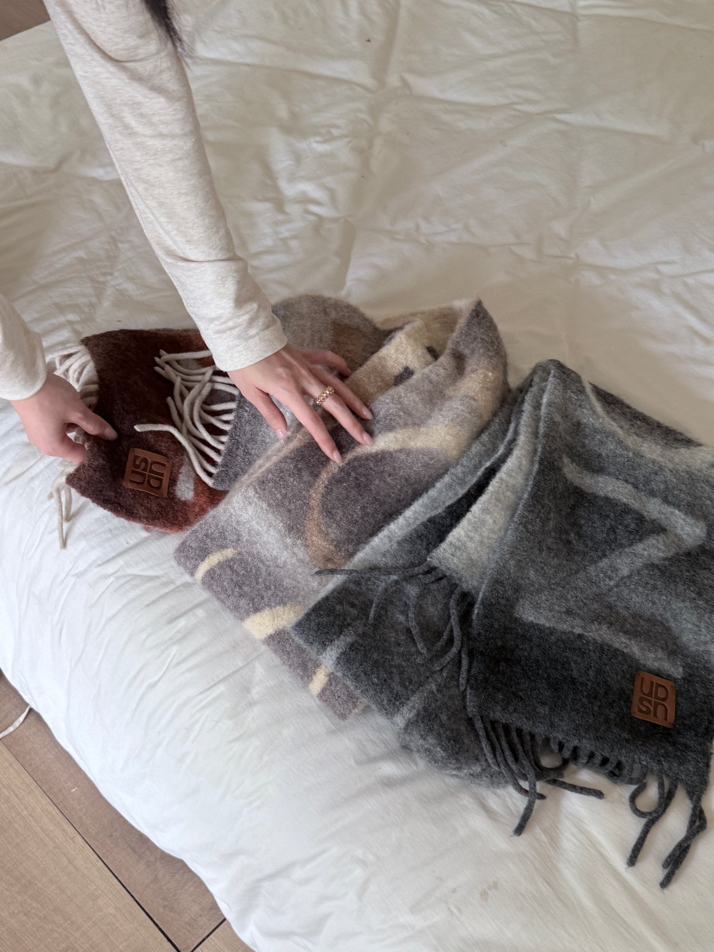 𝐃𝐞𝐜 Gradient Duo Wool Muffler ᵇᵉˢᵗ ⁱᵗᵉᵐ