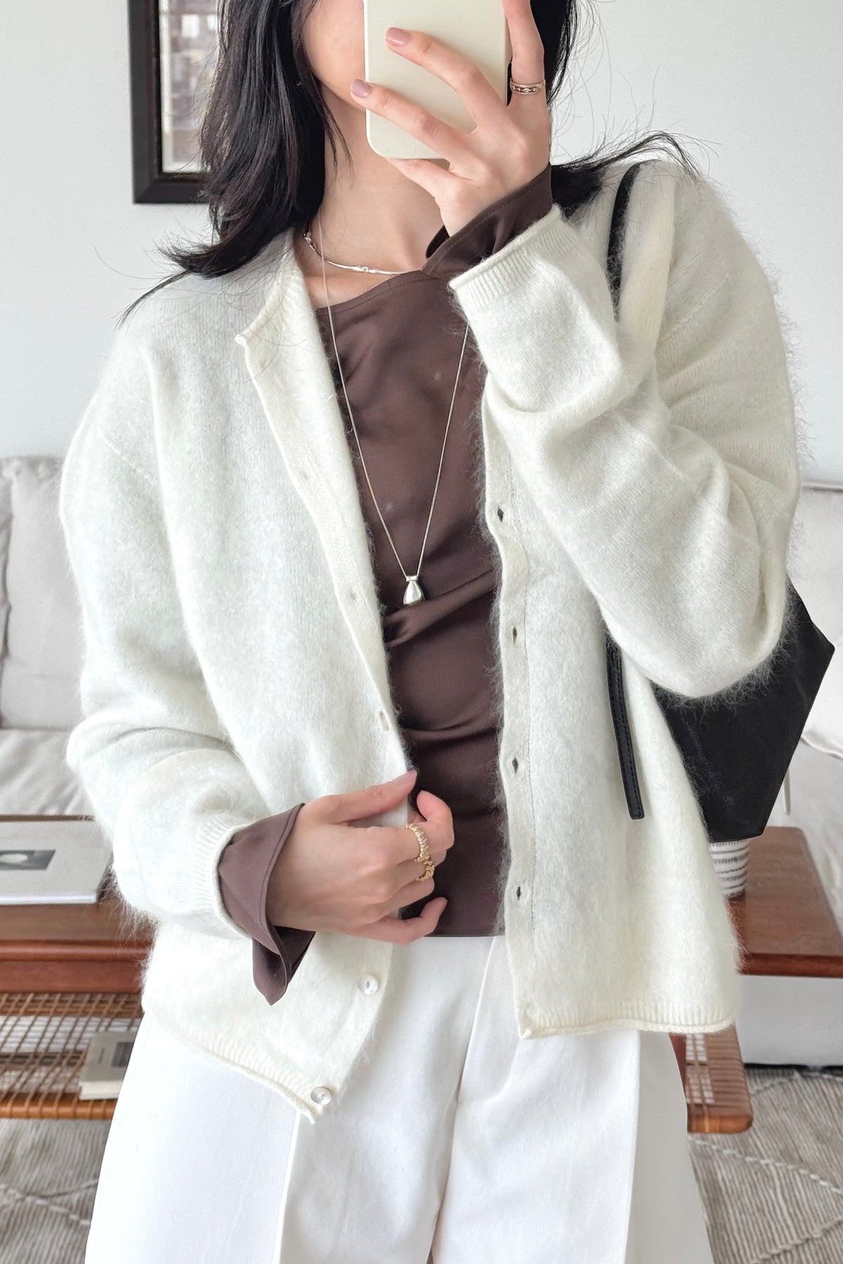 KR 𝐒𝐞𝐩【Season's Premium Pick】Soft Halo Cashmere Cardigan